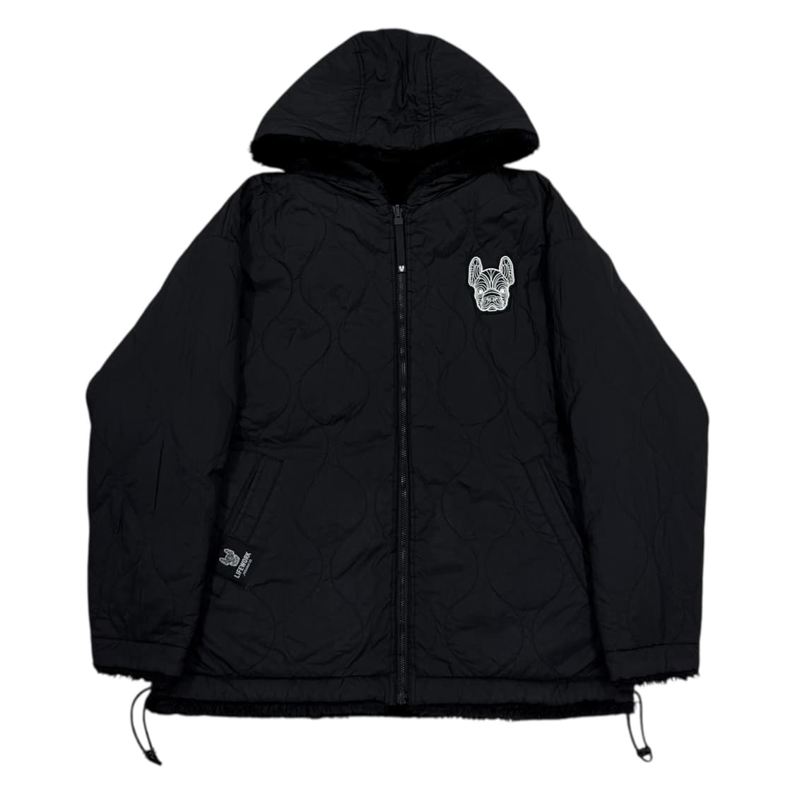 라이프워크 밍스타 퀄팅 리버서블 양면 자켓 블랙 S 상품이미지3