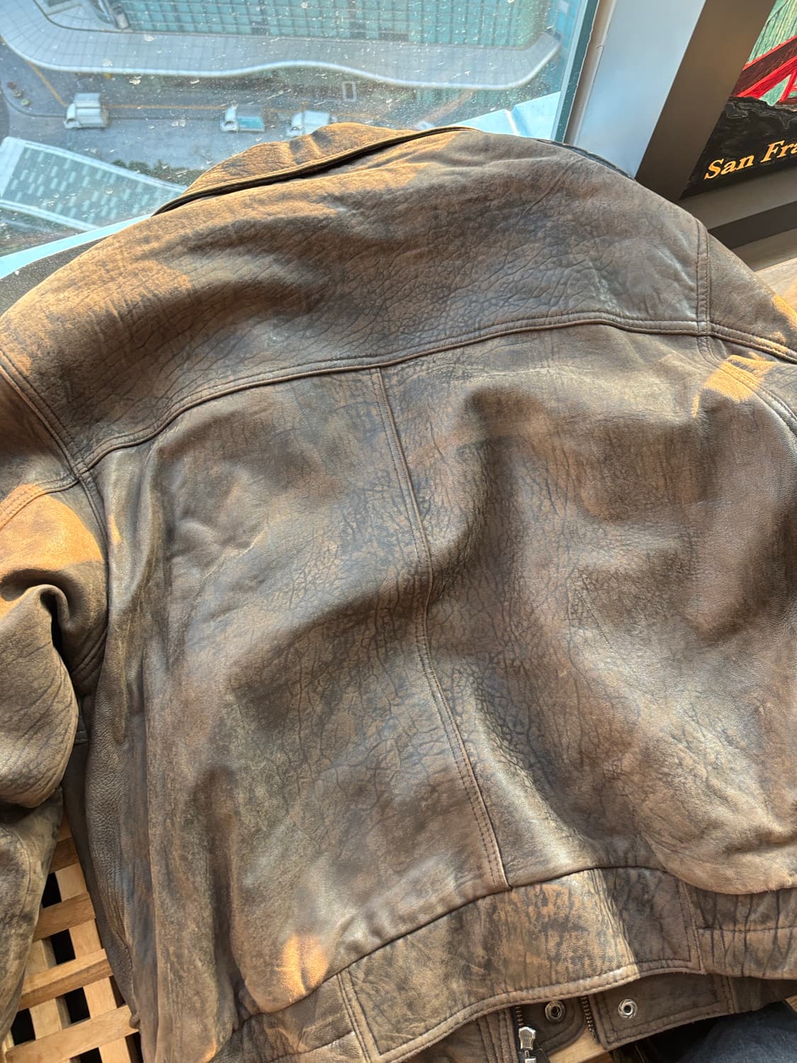 빈티지 램스킨 a-2 자켓 상품이미지5