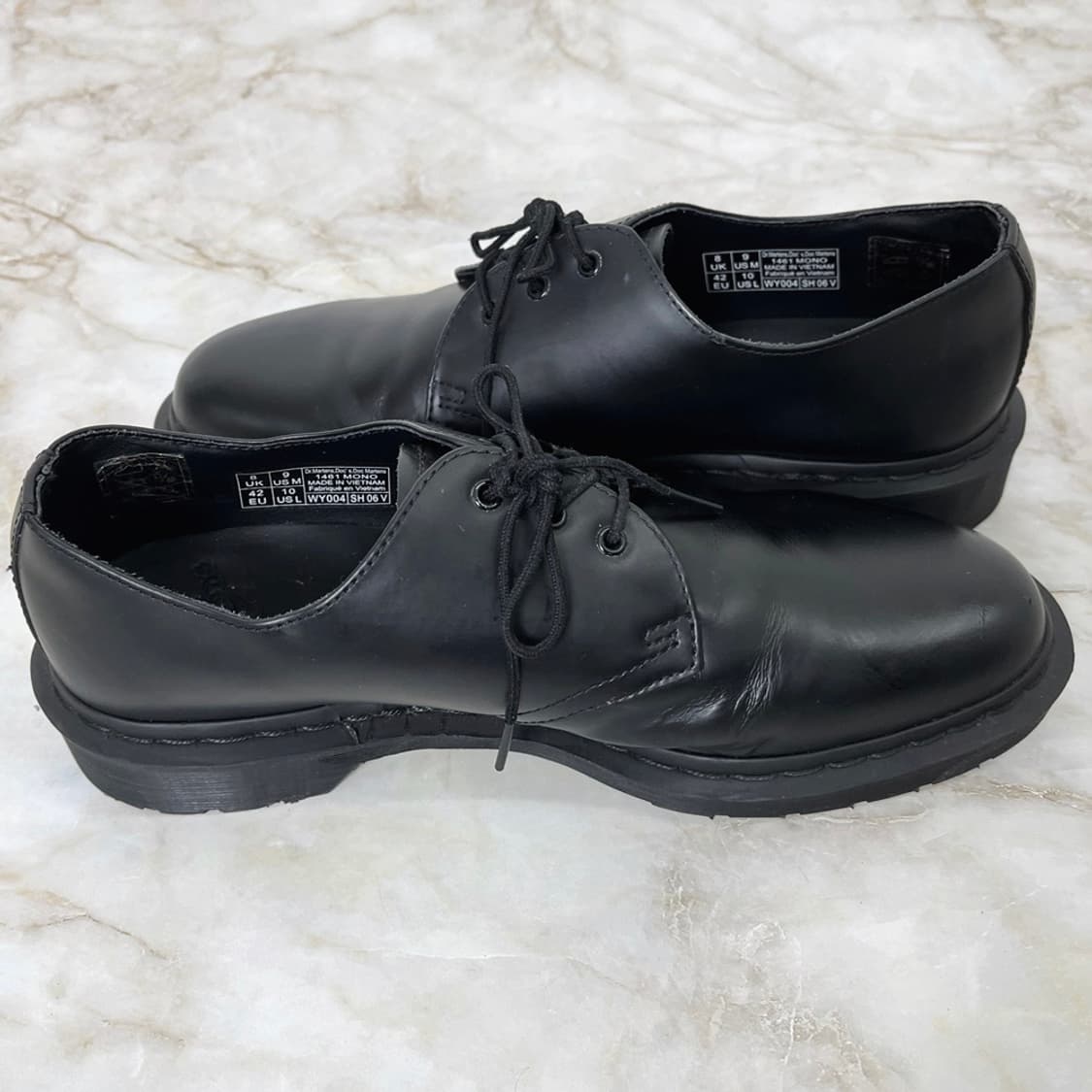 닥터마틴 1461 모노 블랙 가죽 남자 구두 UK7 260 상품이미지4