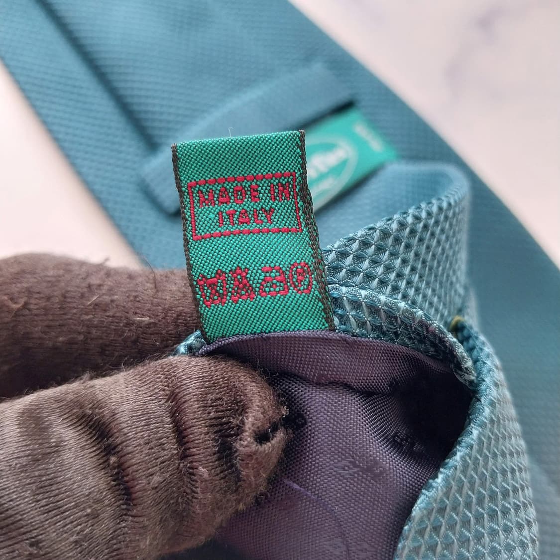 앤드류스타이 실크 청녹색 텍스처 넥타이 9.1cm A+등급 K2416 상품이미지10