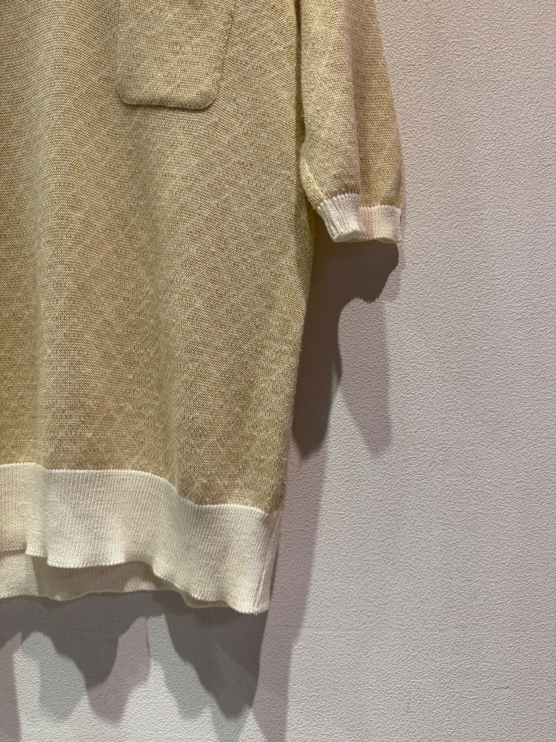 80s Knit Open Collar Polo Shirt 상품이미지4