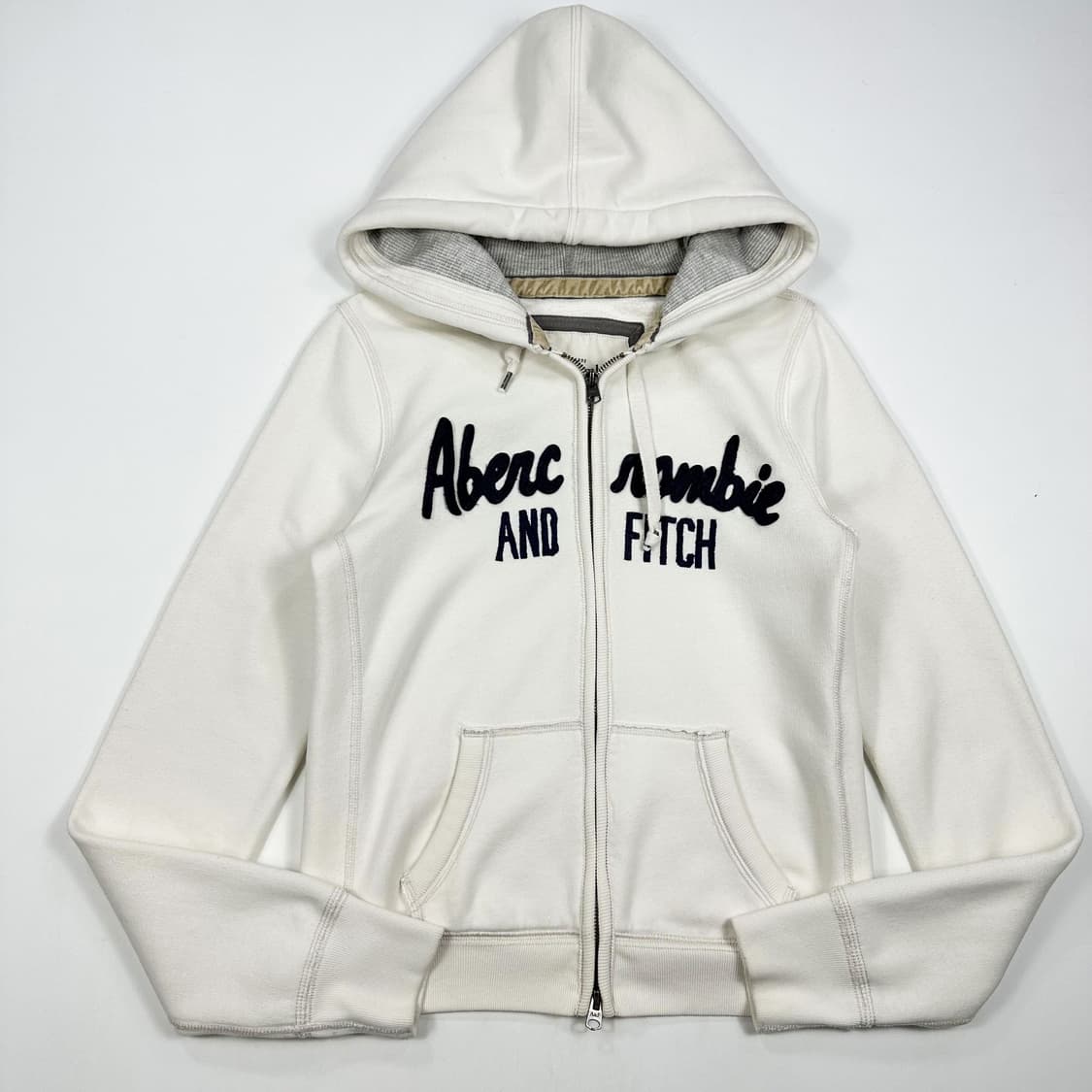 아베크롬비 og y2k 여성 후드집업 아이보리 화이트 여성L 상품이미지1