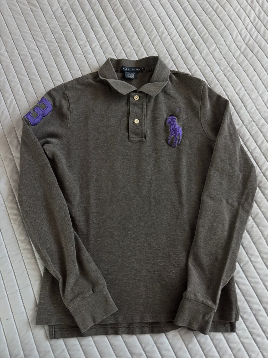 폴로 랄프로렌  퍼플 빅포니 카라티 상품이미지1