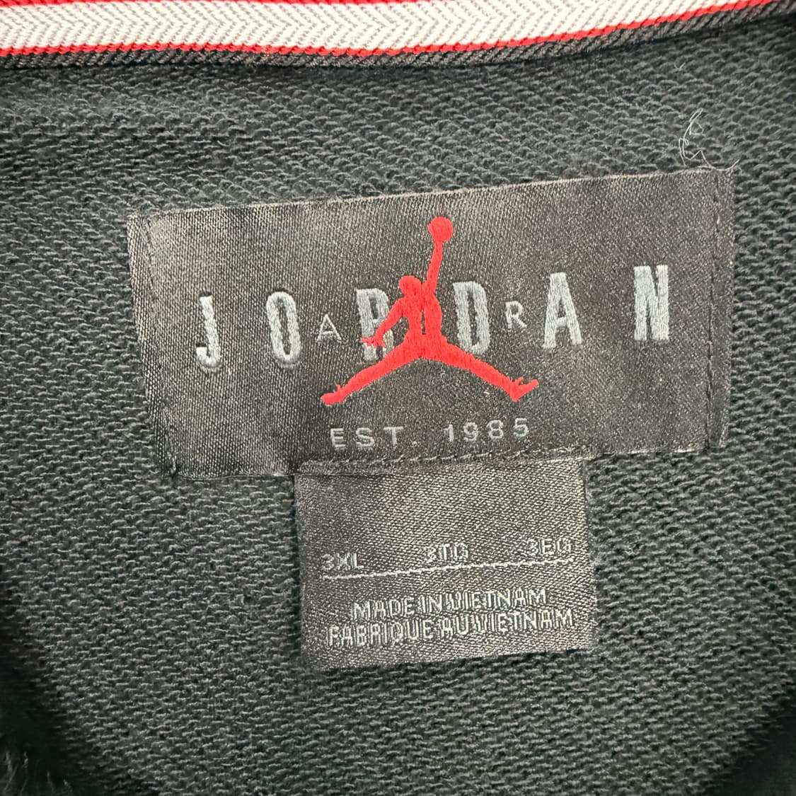 (3XL)나이키 Nike 조던 베이직로고 후드티셔츠(블랙,빅사이즈) 상품이미지2