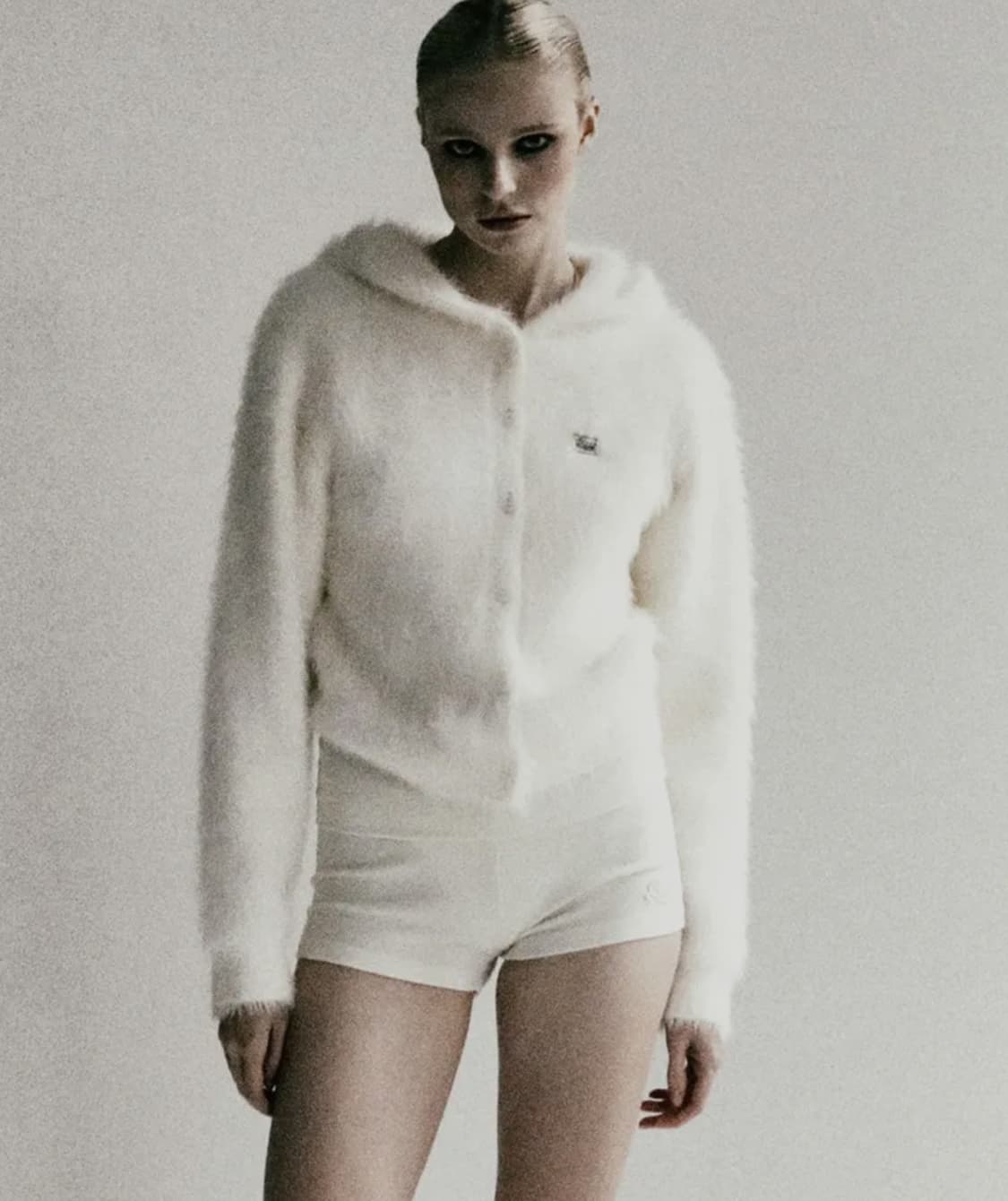 배드블러드 BS 모헤어 후드 가디건 상품이미지2