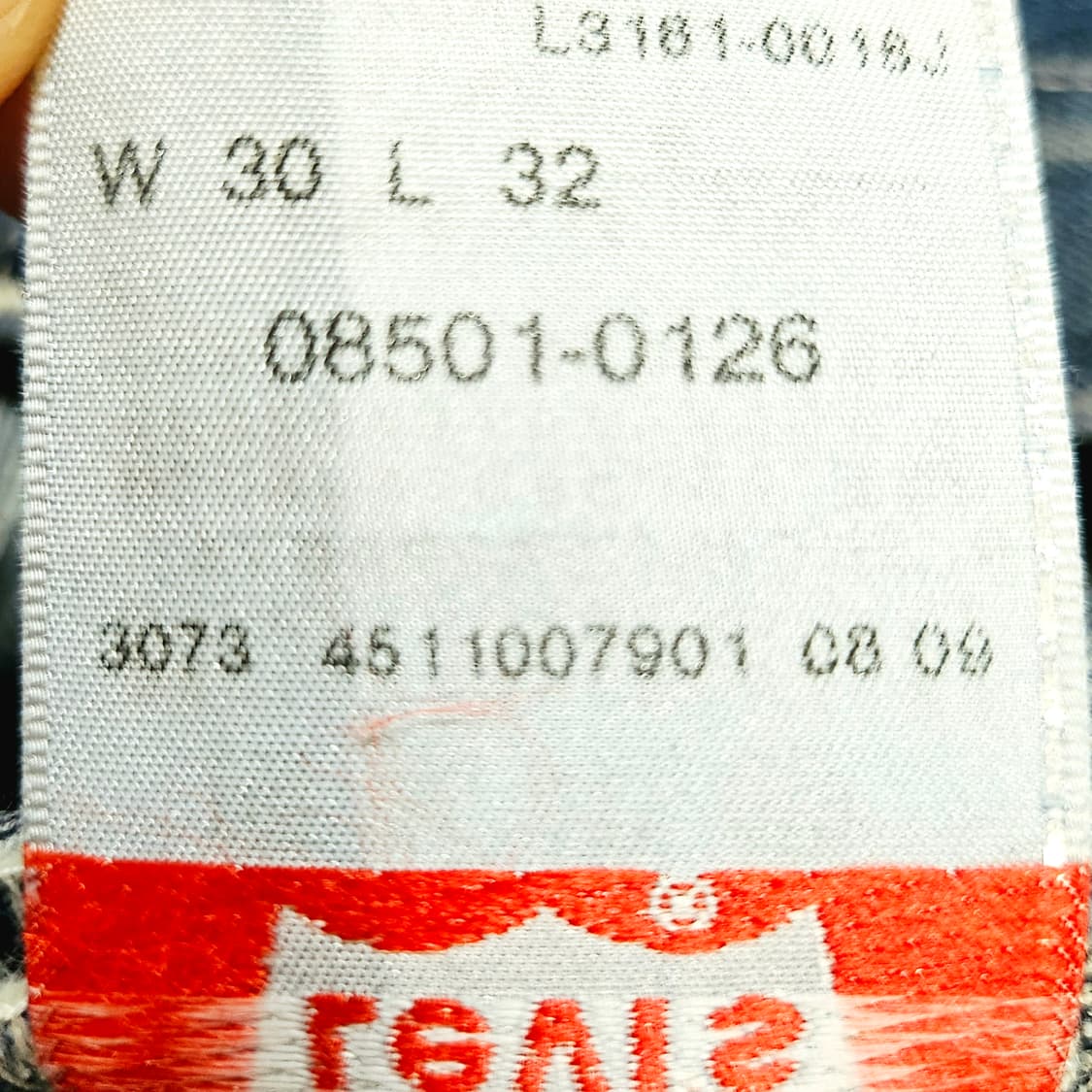[30X32][리바이스]00's 일본판 501®기무라타쿠야 데님 한정판# 상품이미지8