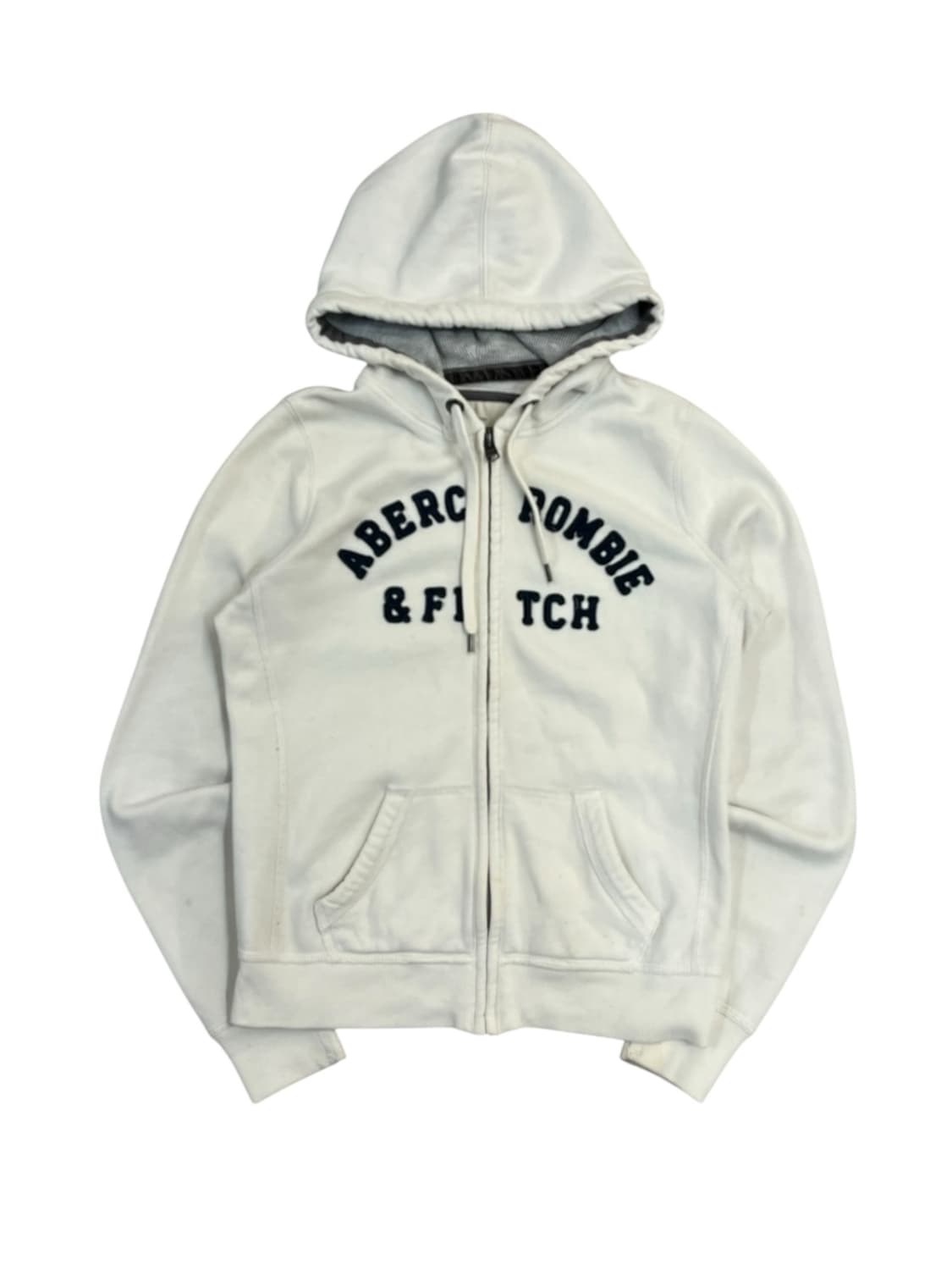 아베크롬비 기모 후드집업 화이트 M #csz2670  상품이미지3