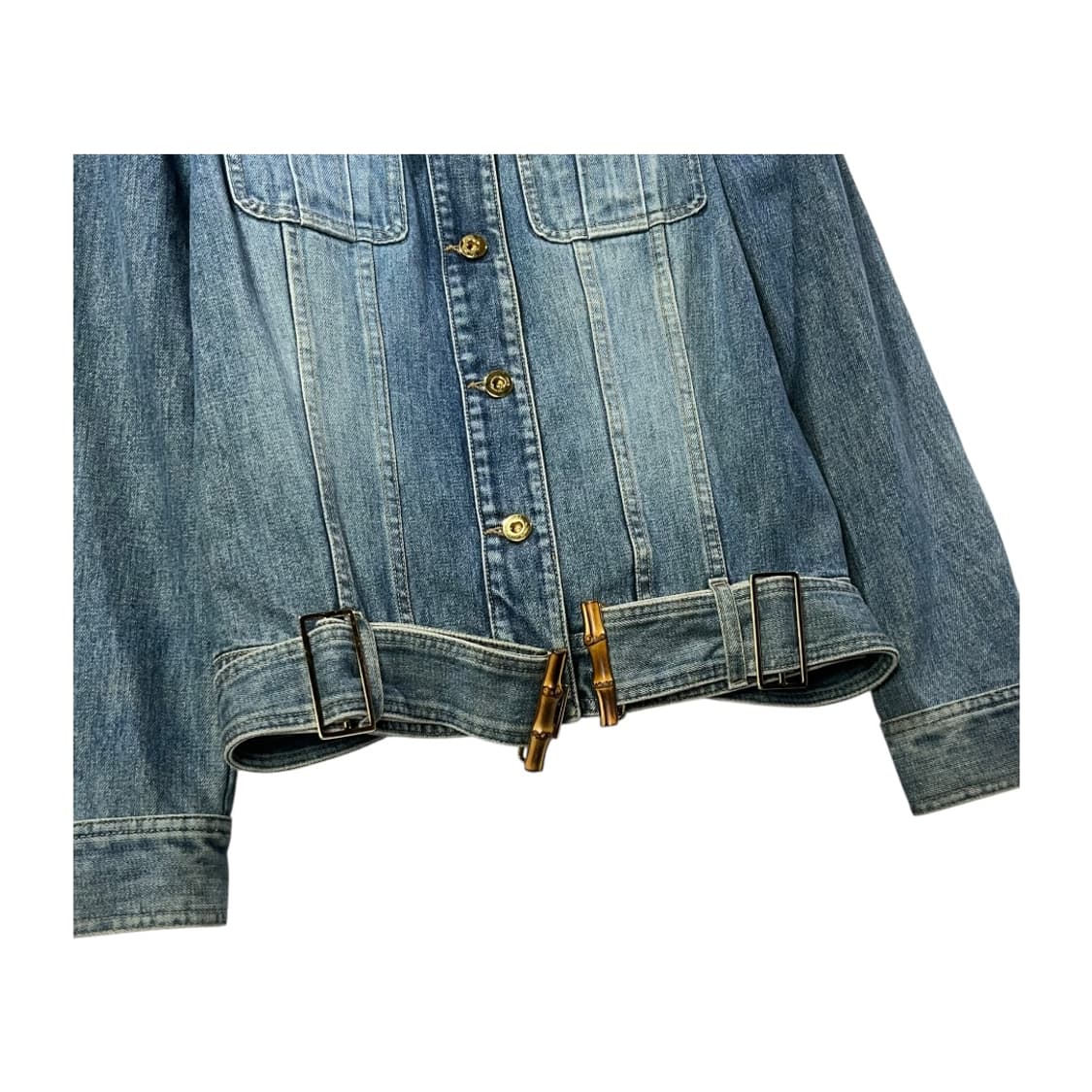 [Gucci] 구찌 뱀부 웨이스트 스트랩 워싱 데님자켓 상품이미지4