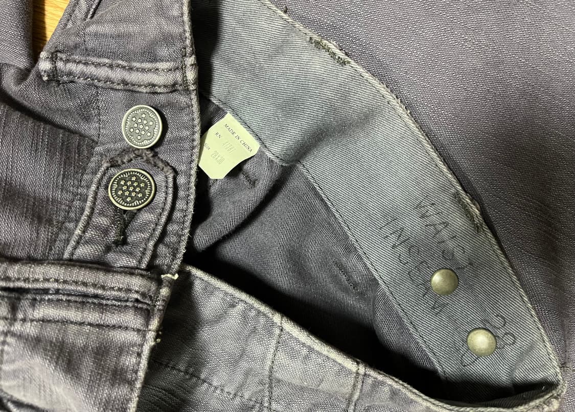 RRL 백사틴 퍼티그팬츠 30 퍼플 상품이미지3