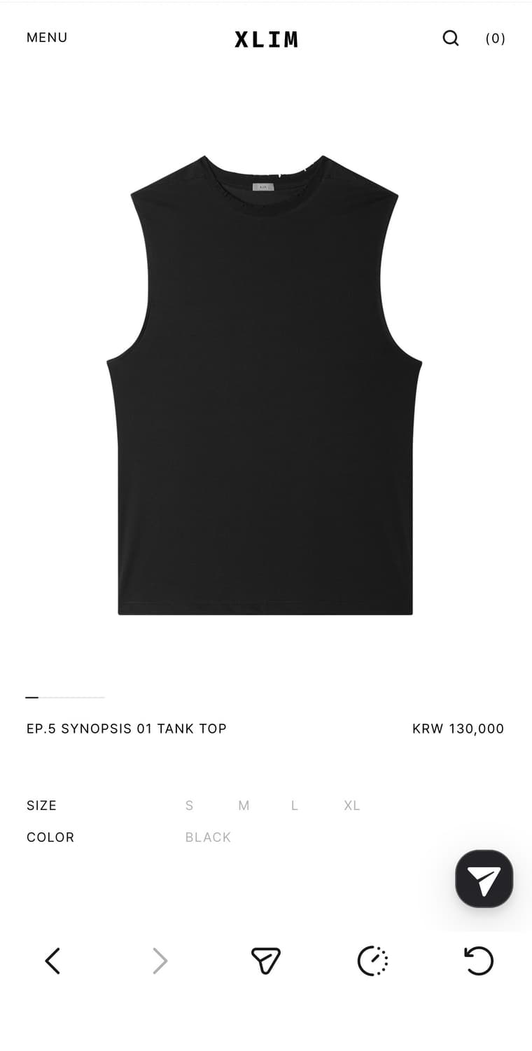 Xlim ep.5 슬리브리스 상품이미지2