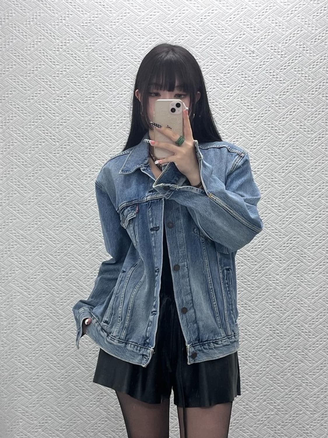 리바이스 프리미엄 빈티지 트러커 연청 데님자켓 L C10108 상품이미지1