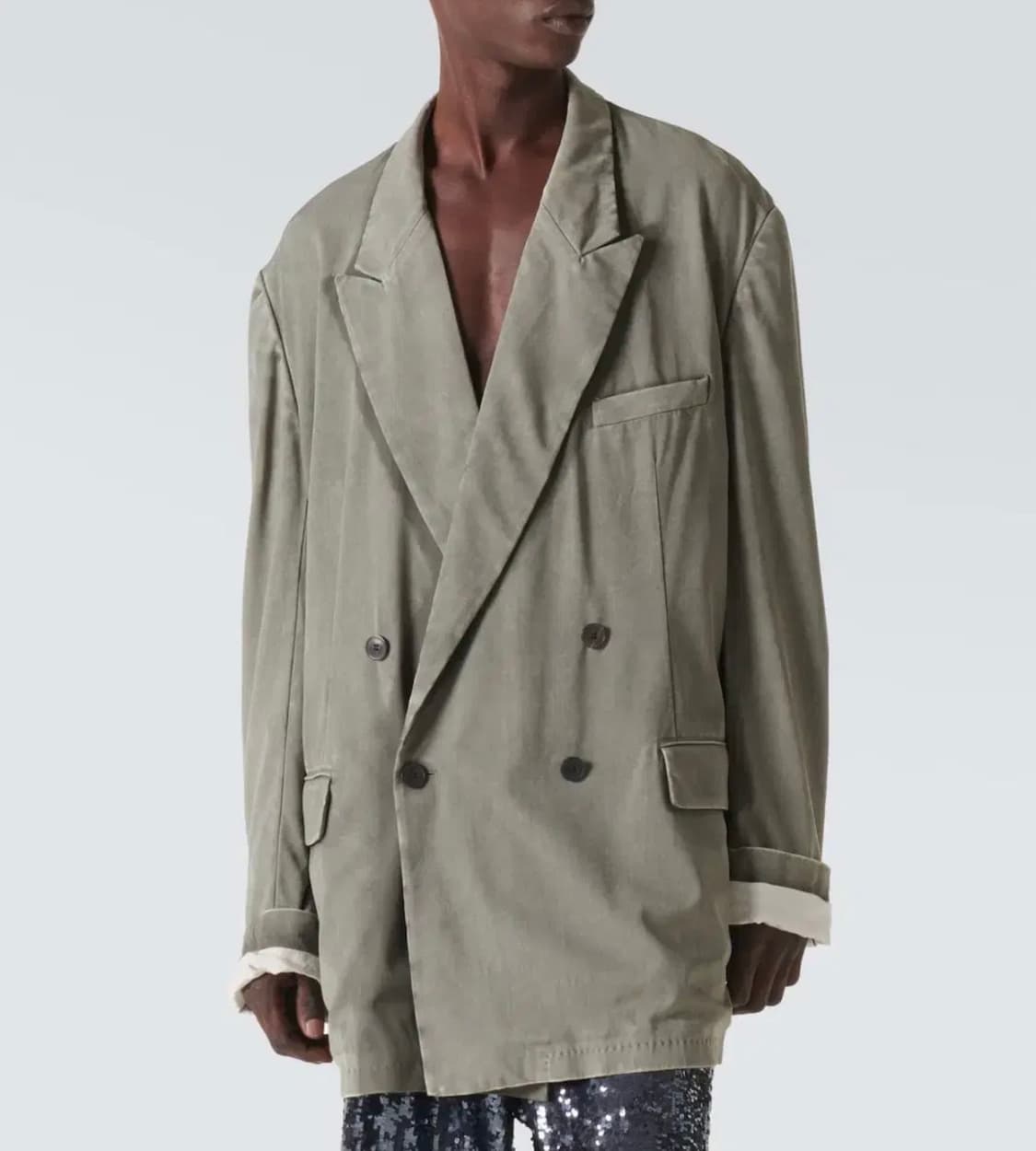 24ss 드리스 반 노튼 더블 블레이저 M 상품이미지2