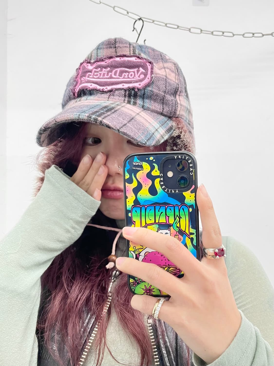 본더치 체크 트루퍼 햇 *레어 상품이미지3