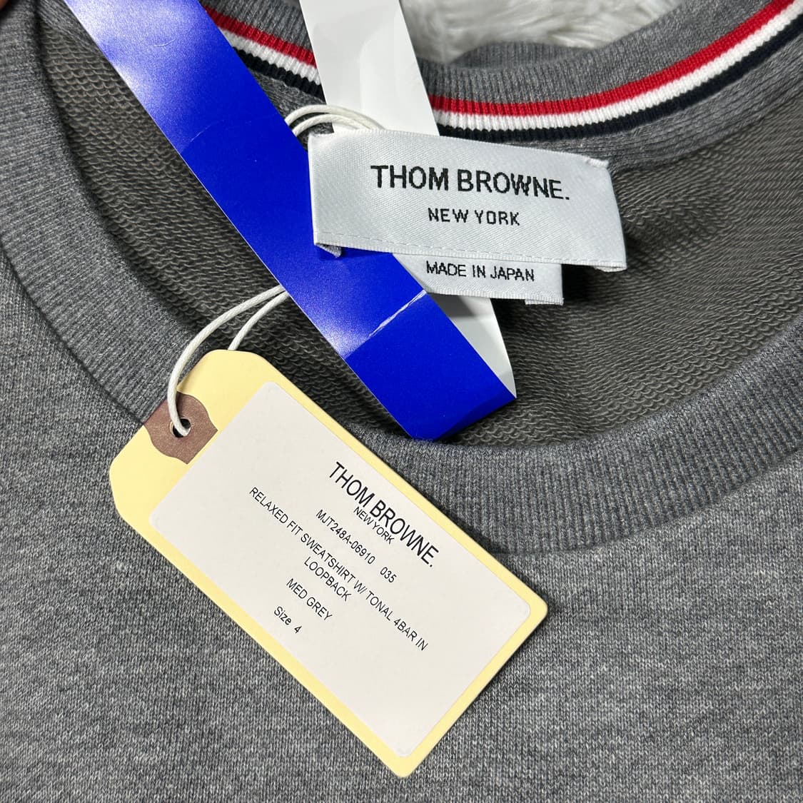 톰브라운 완장 그레이 맨투맨 4 상품이미지4