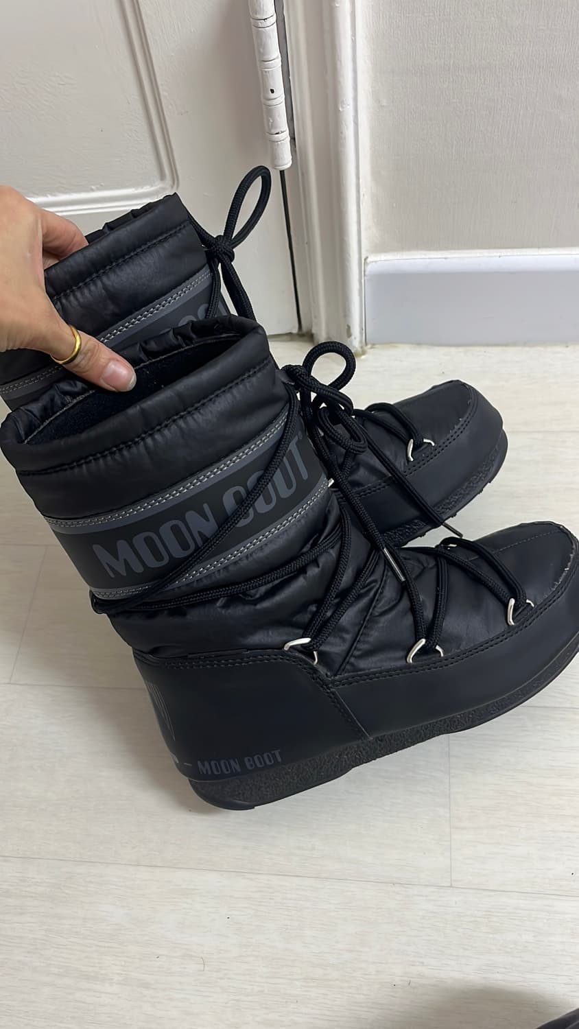 문부츠 블랙 방한 부츠 230 정품 상품이미지5