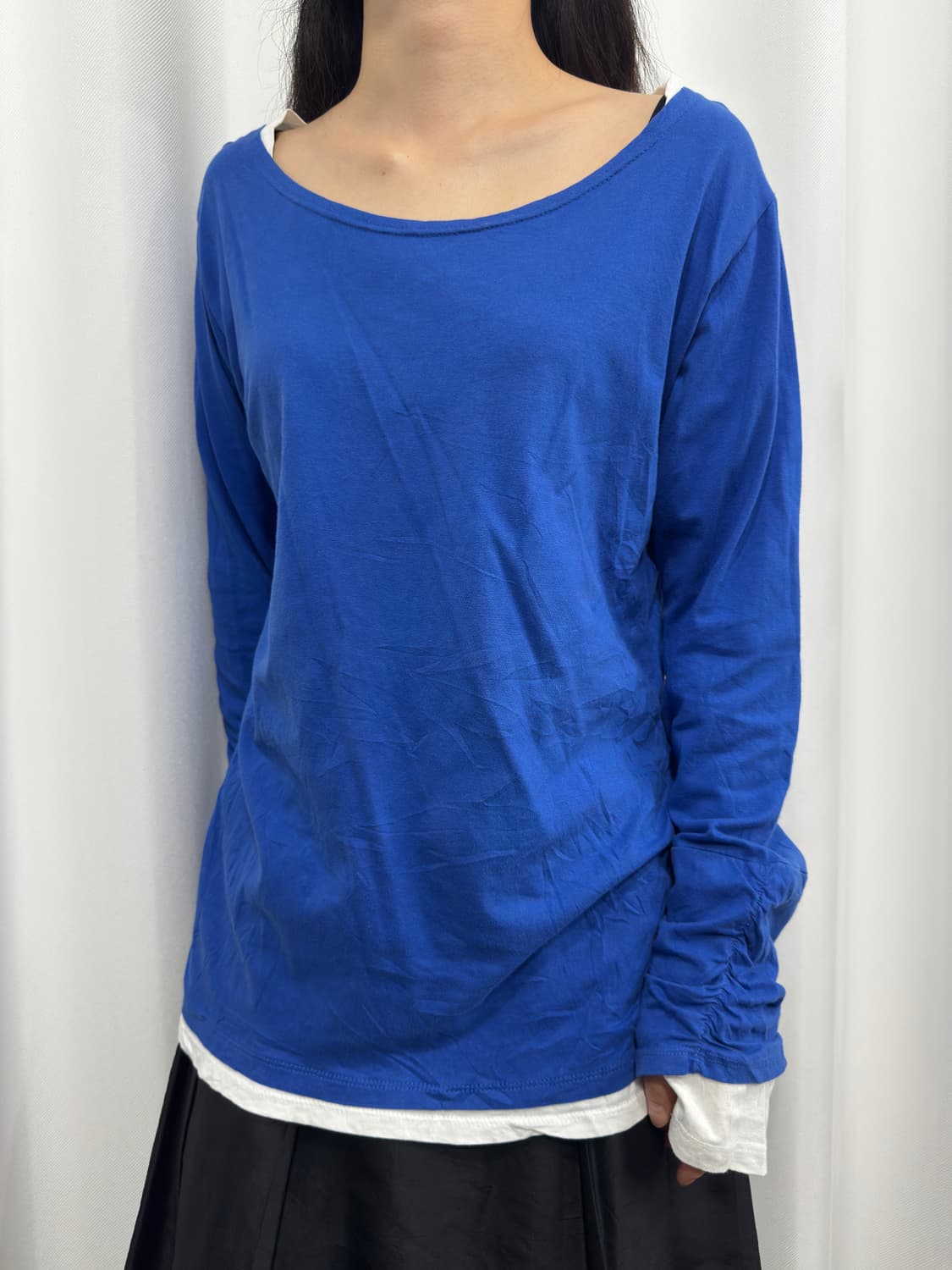 laru layered shirrong longsleeve 상품이미지1