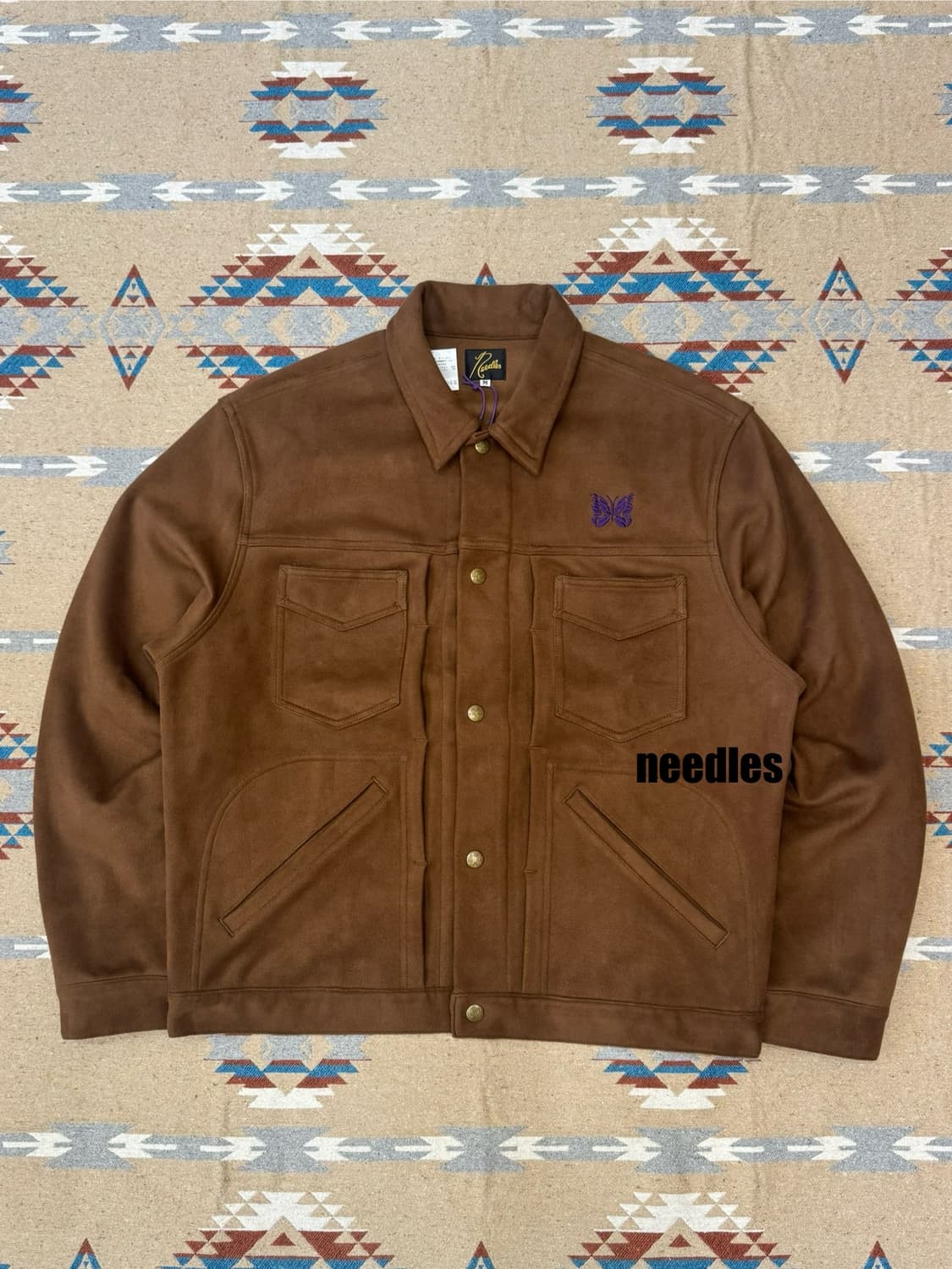 [M][100] 니들스 페니 진 자켓 신세틱 스웨이드 브라운 상품이미지1