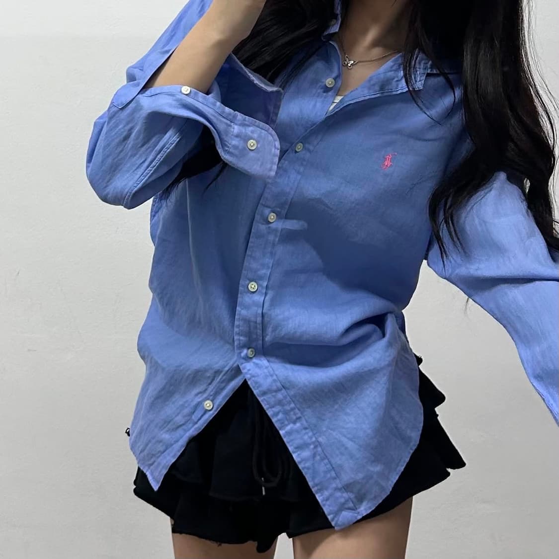 폴로 랄프로렌 린넨 셔츠(S) 상품이미지1
