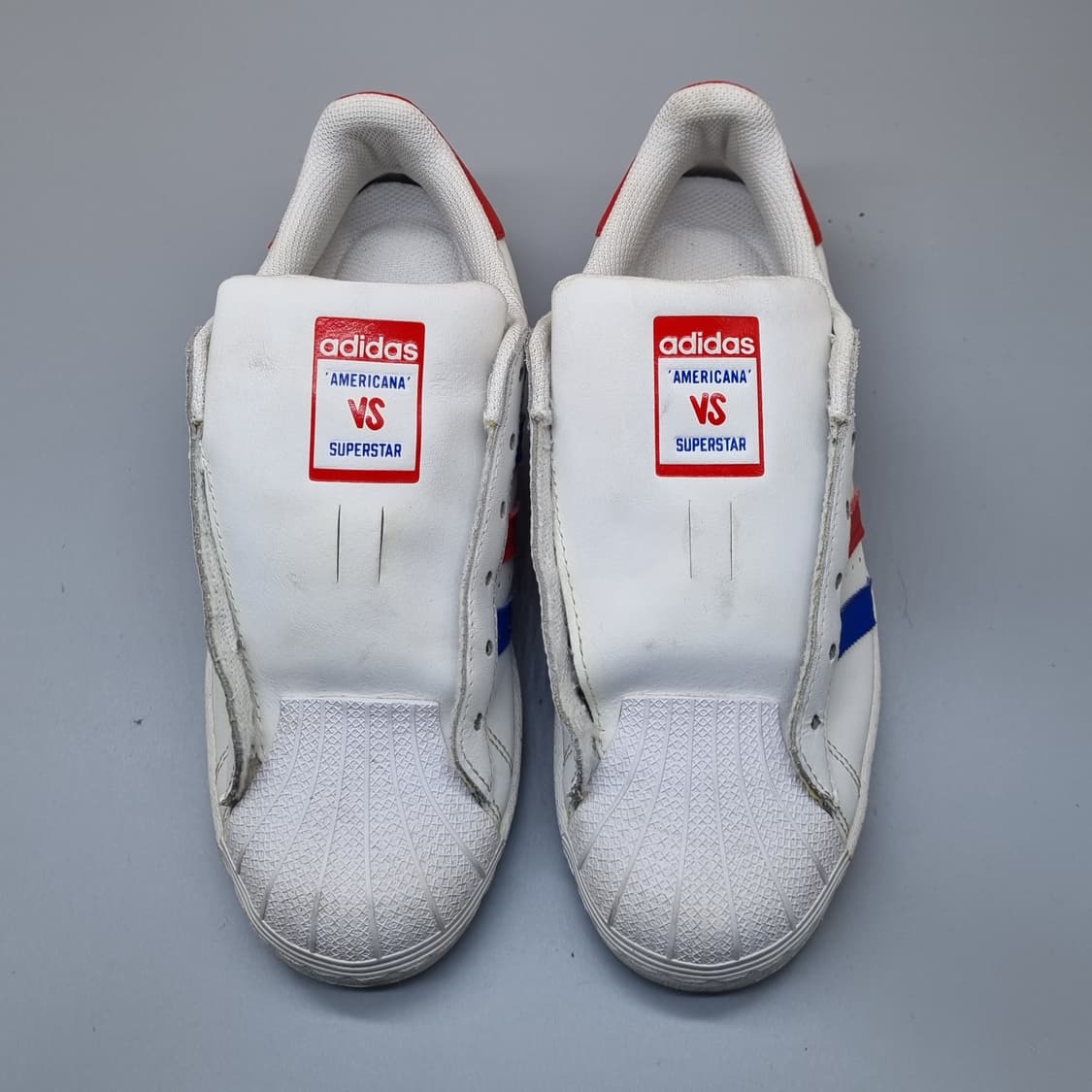 아디다스 슈퍼스타 흰/파/빨 여성운동화230  상품이미지2