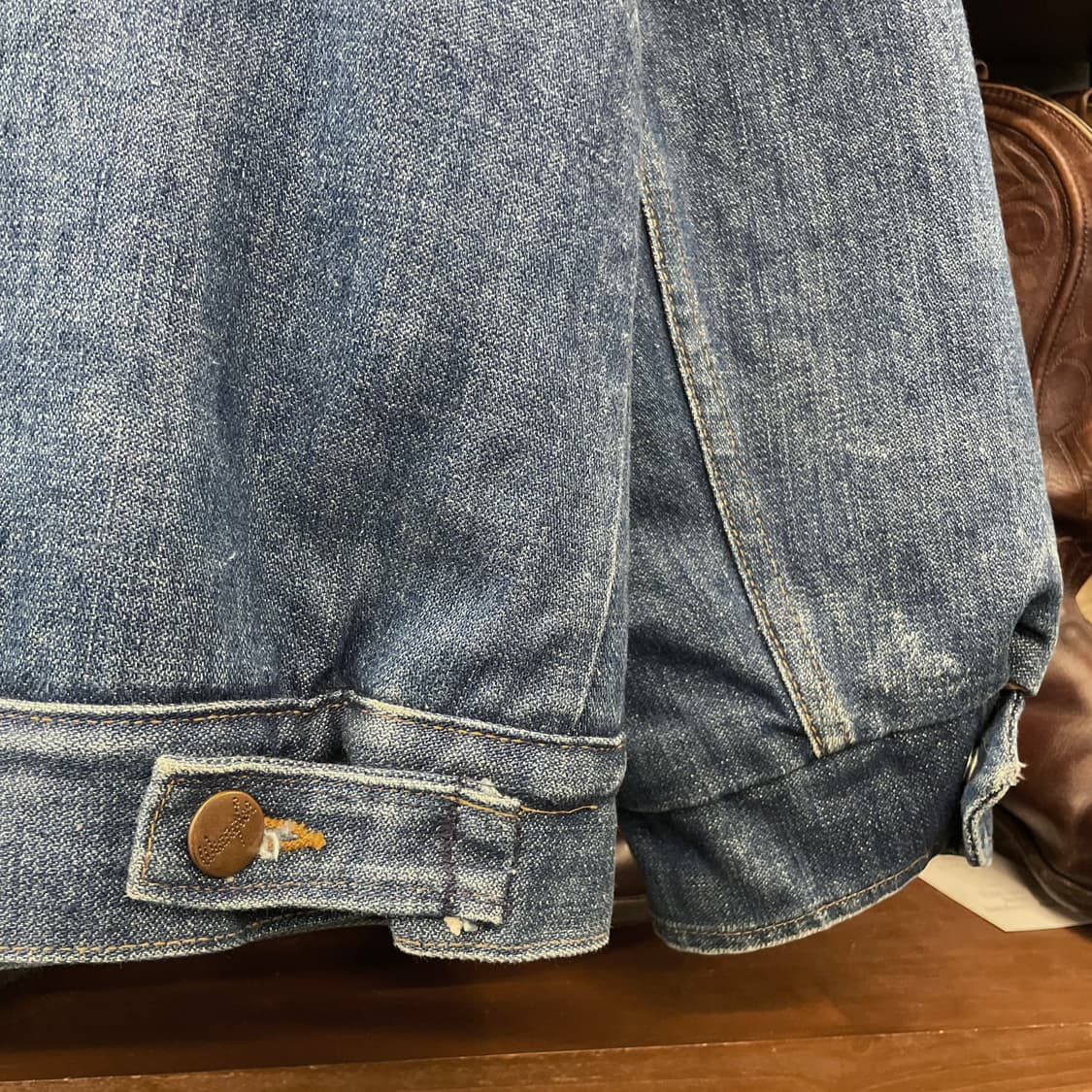 80s 랭글러 Made in USA 쉐르파 데님 자켓 상품이미지6