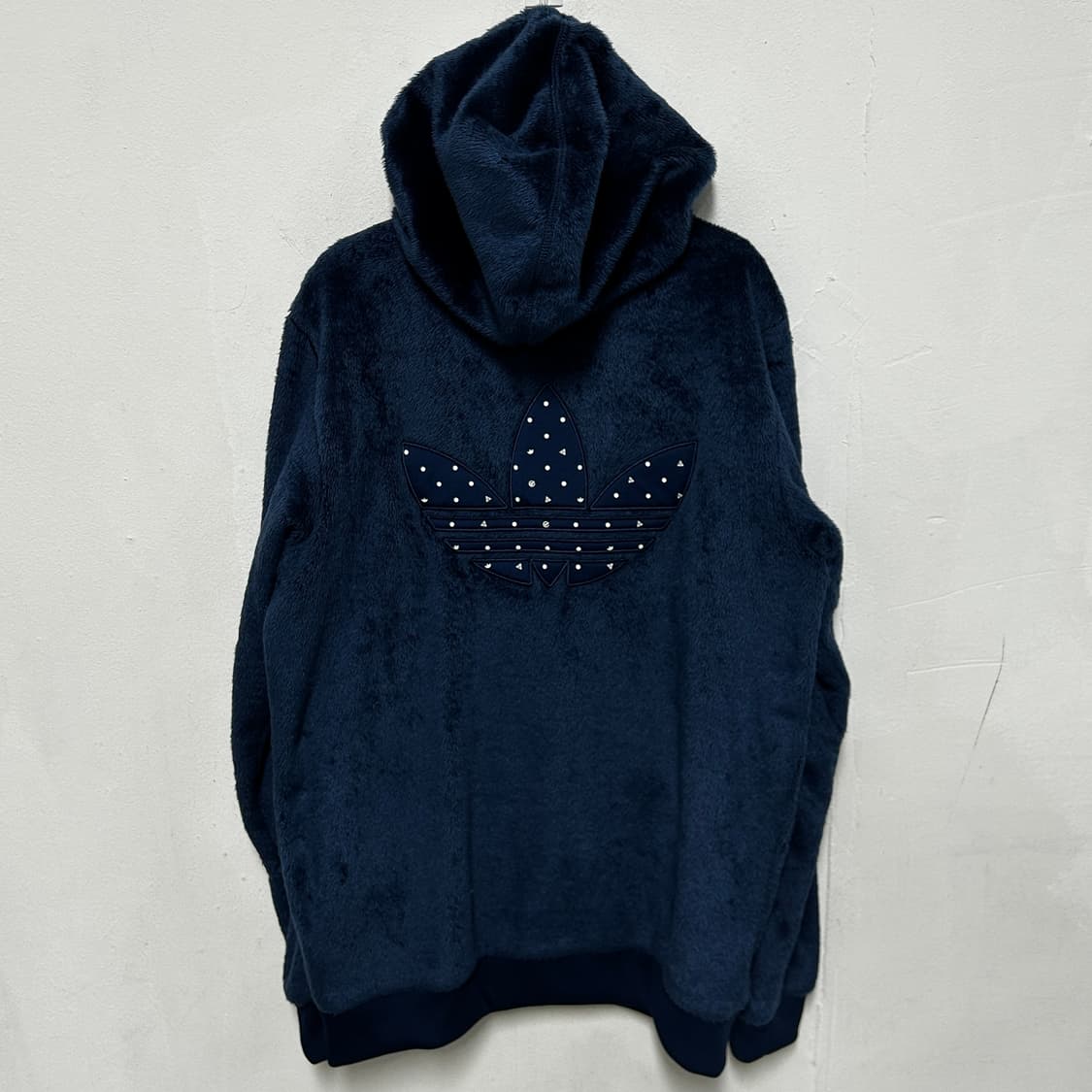 아디다스 네이비 후드 털 집업 상품이미지3