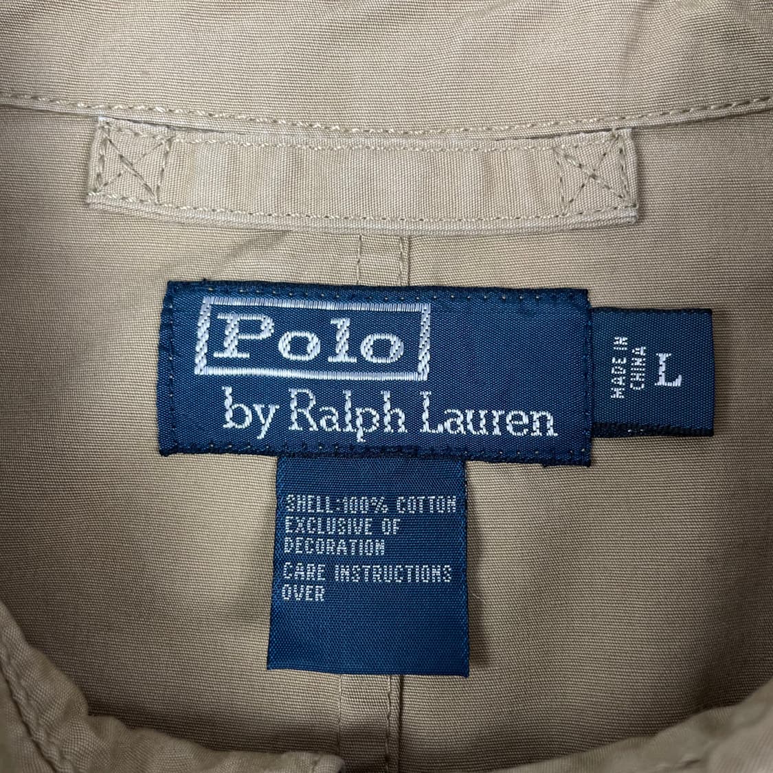 폴로 베이지 코튼 자켓 상품이미지2