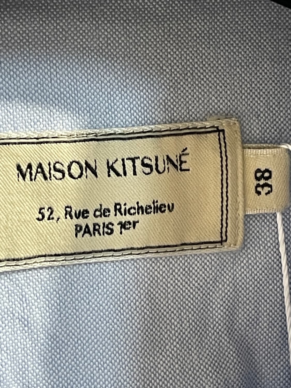 메종 키츠네 코튼 버튼다운 셔츠 상품이미지3