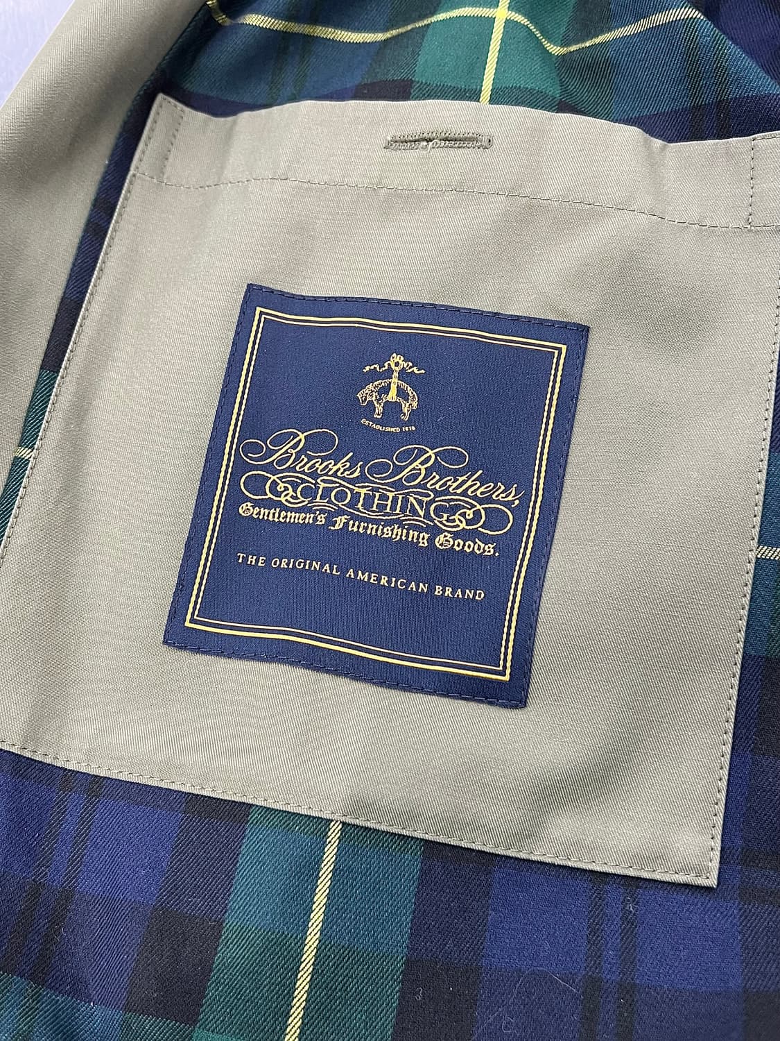 브룩스 브라더스 카키 클래식 바라쿠타 코튼 자켓 상품이미지8