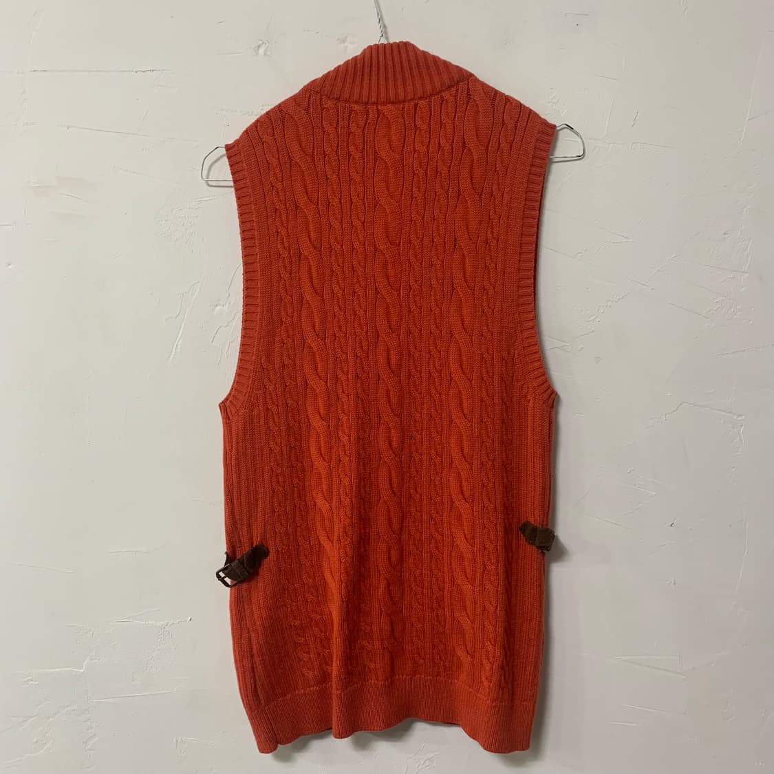 (95) 헤지스 오렌지색 니트 조끼 상품이미지2