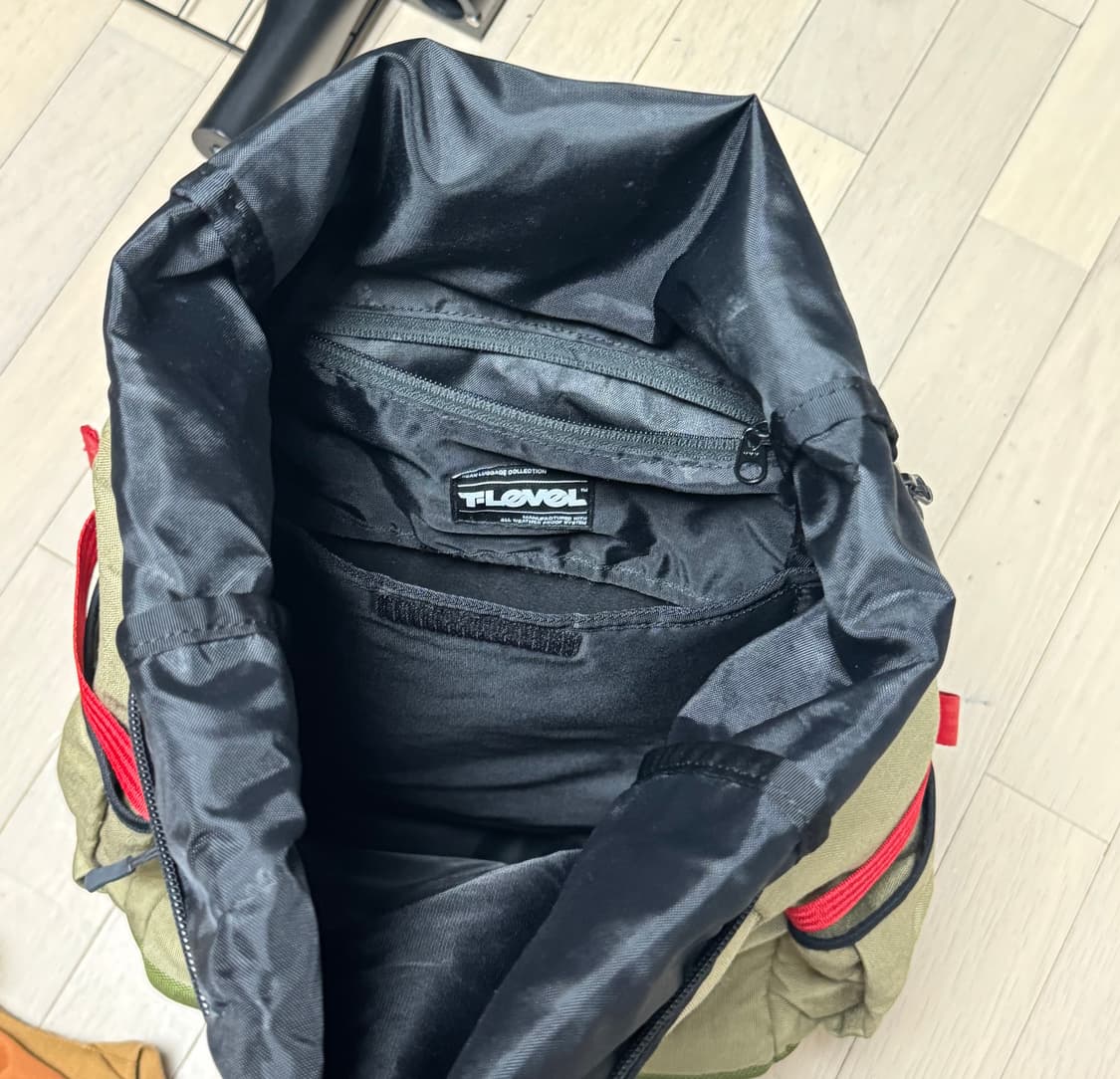 T-level 레드카키 백팩 상품이미지4