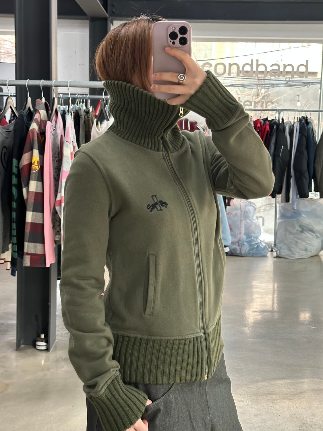 퓨마 OG Rudolf Dassler 하이넥 코튼골지집업 상품이미지3