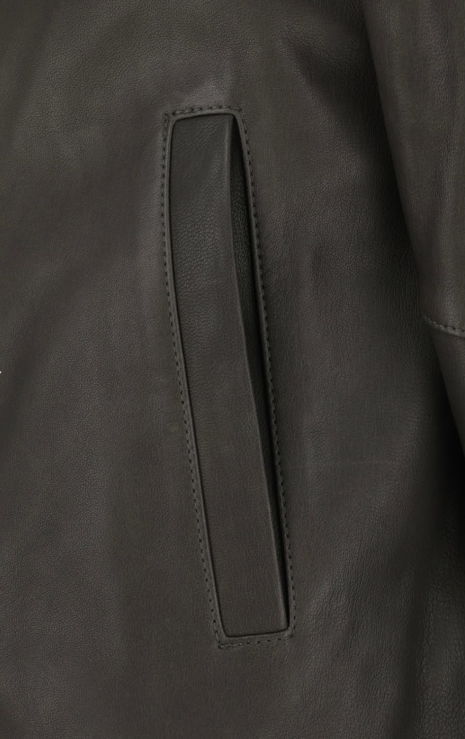 Lambskin Leather Blouson, Brown 상품이미지6