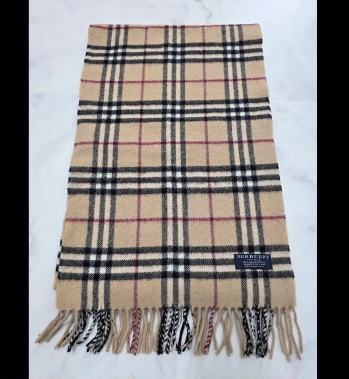 버버리 클래식 체크 램스울 머플러 상품이미지5