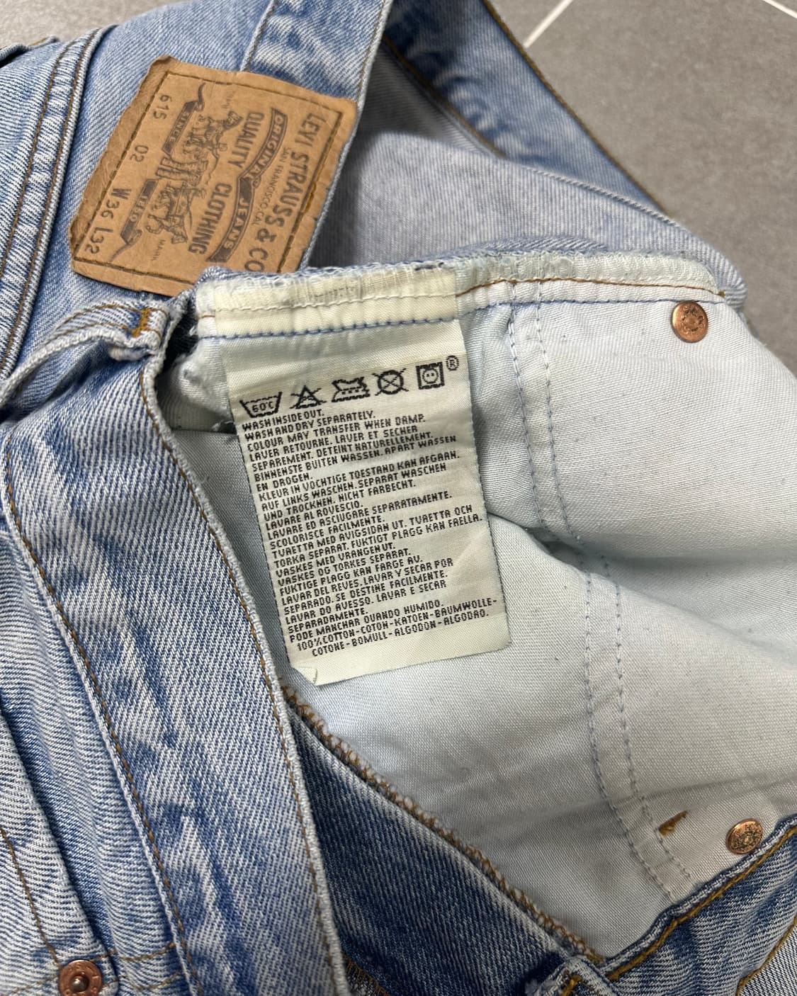 (허단45.5)90'S 리바이스 615 오렌지탭-M2112 상품이미지4