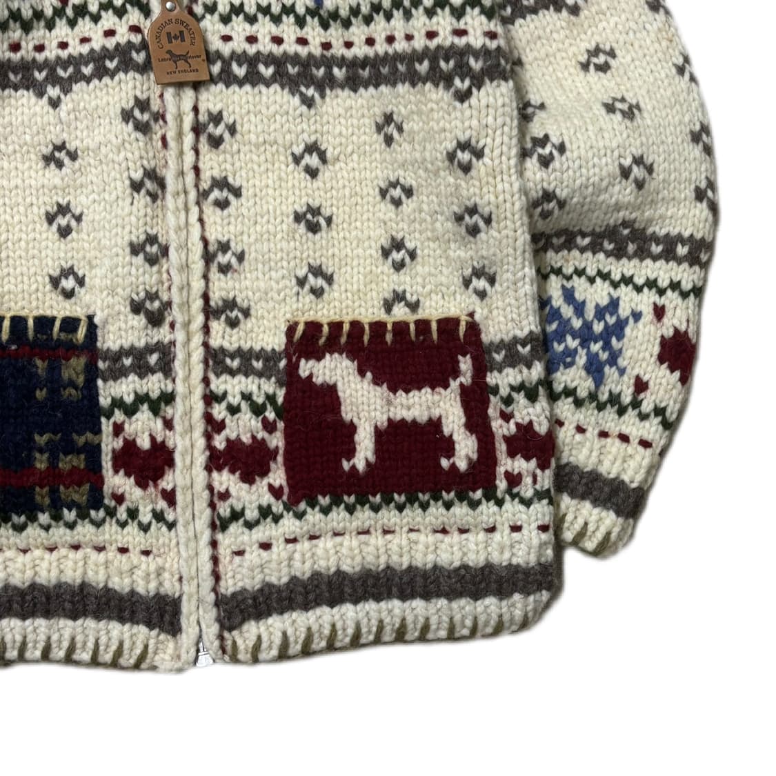 Canadian Sweater 캐나다 코위찬 헤비울 스웨터 상품이미지3