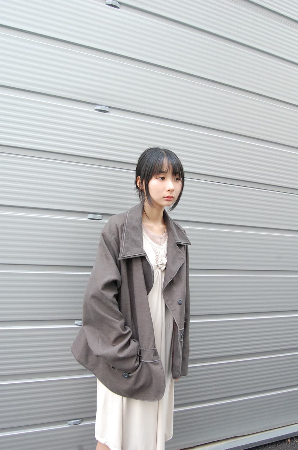 Onsan michelle unbalance button jacket 상품이미지2