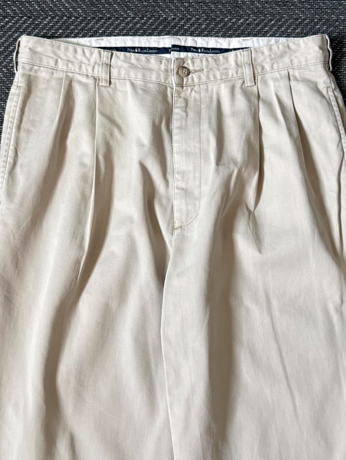 (34) 90s 폴로 랄프로렌 HAMMOND 더블 플리츠 치노팬츠 상품이미지2
