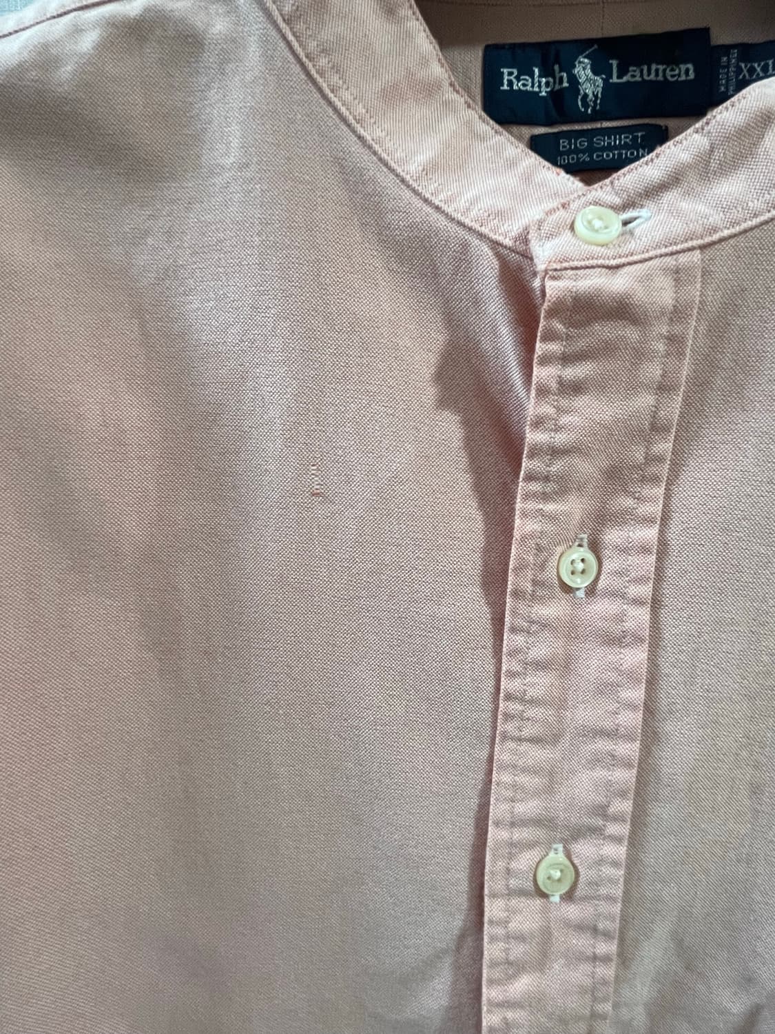 폴로 Big shirts 차이나카라셔츠 XXL 상품이미지3