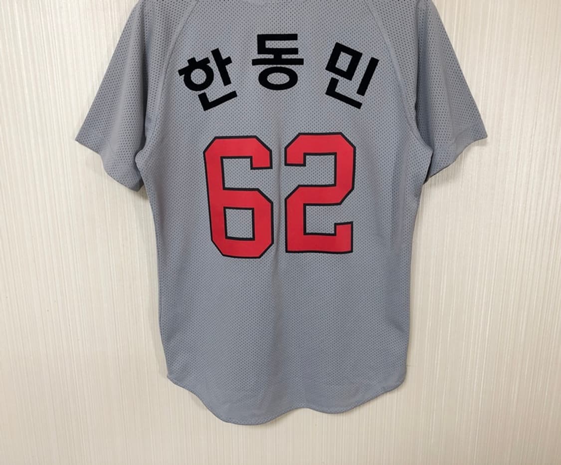 KBO SK와이번스 그레이 홈유니폼/져지 90 #62 한동민(한유섬) 상품이미지10
