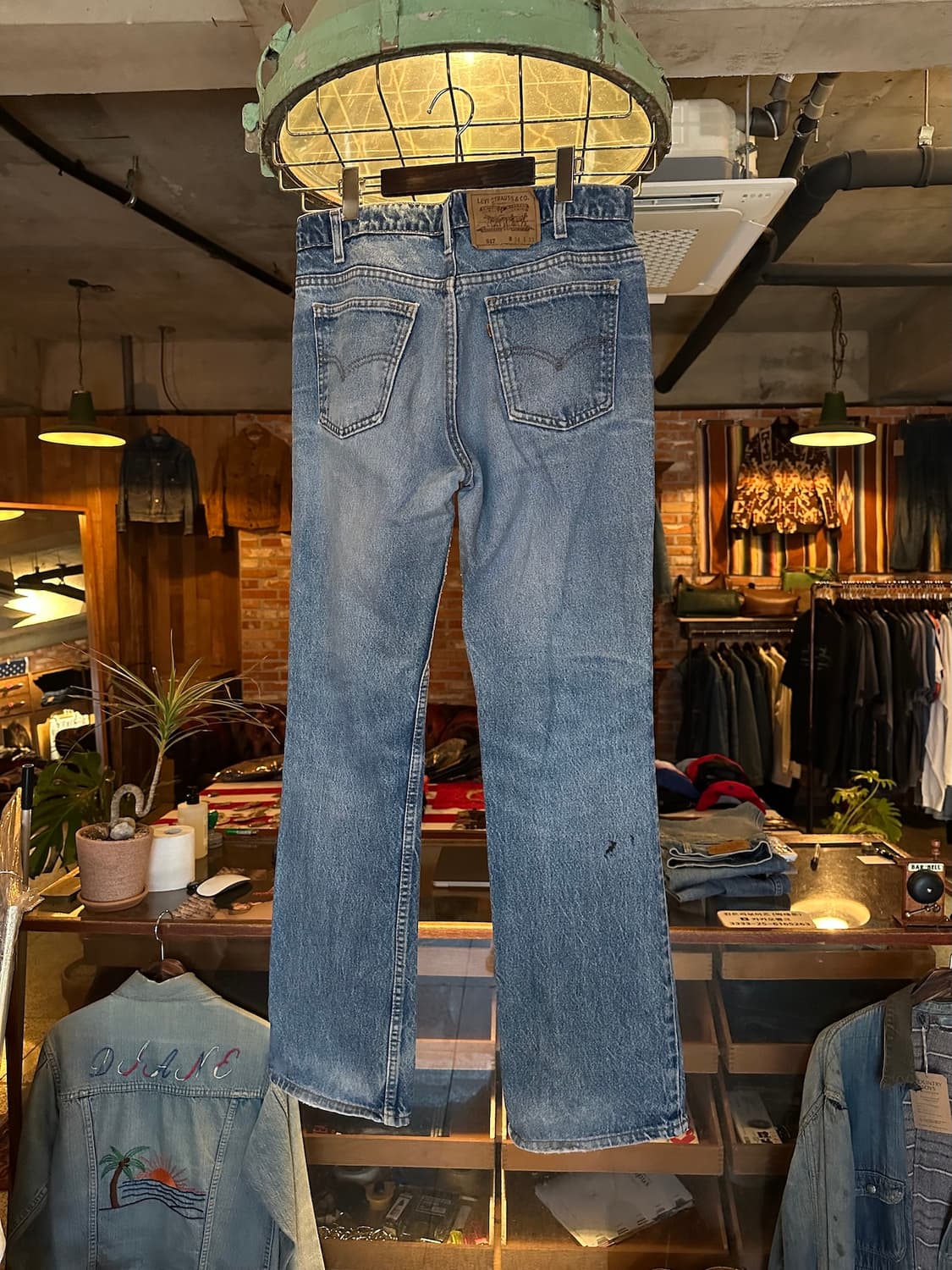 90s USA Levis 517 Boot Cut Denim Pants 상품이미지4