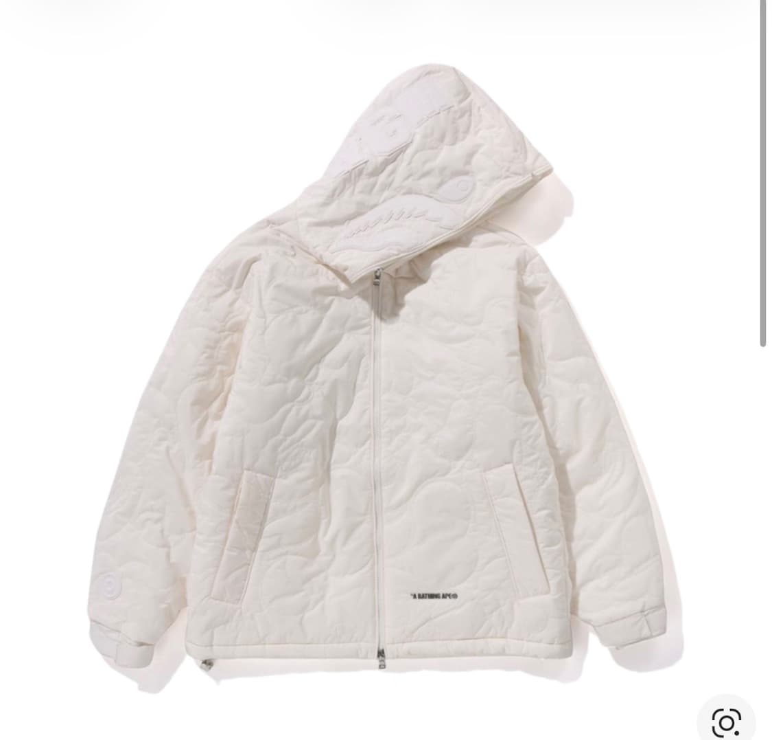 베이프 라인 카모 퀄티드 샤크후드 패딩 구해요 상품이미지1