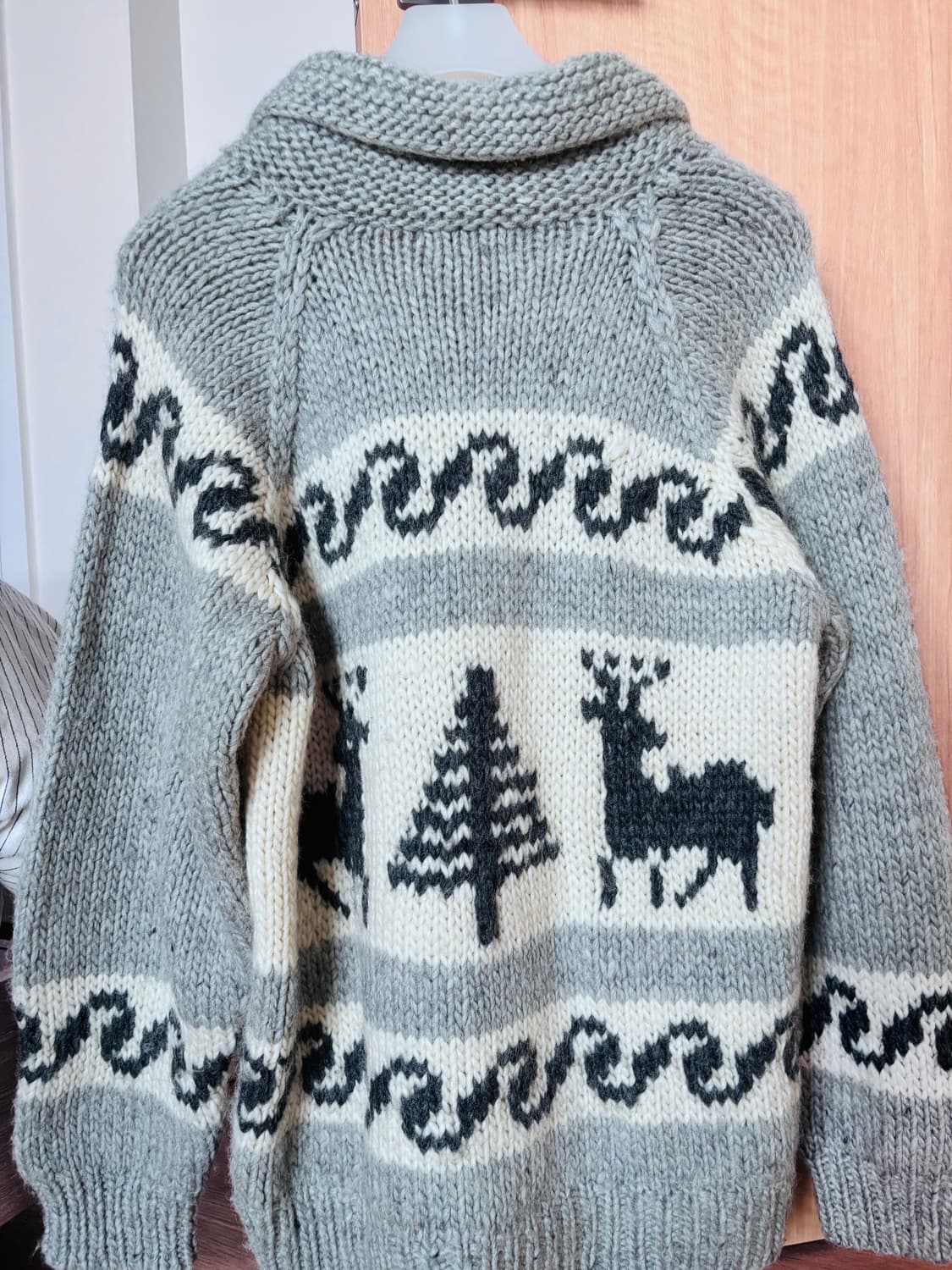 빈티지 대장템 그레이 사슴 코위찬 니트 상품이미지9