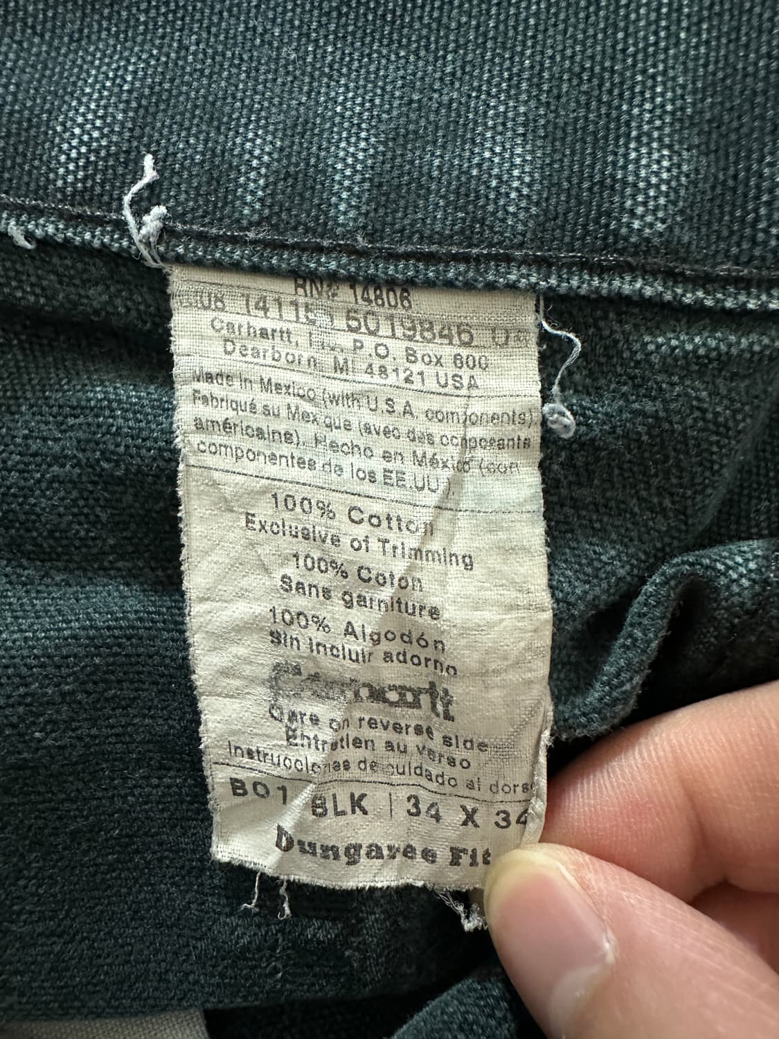 (32)Carhartt 더블니 B01 BLK 상품이미지4