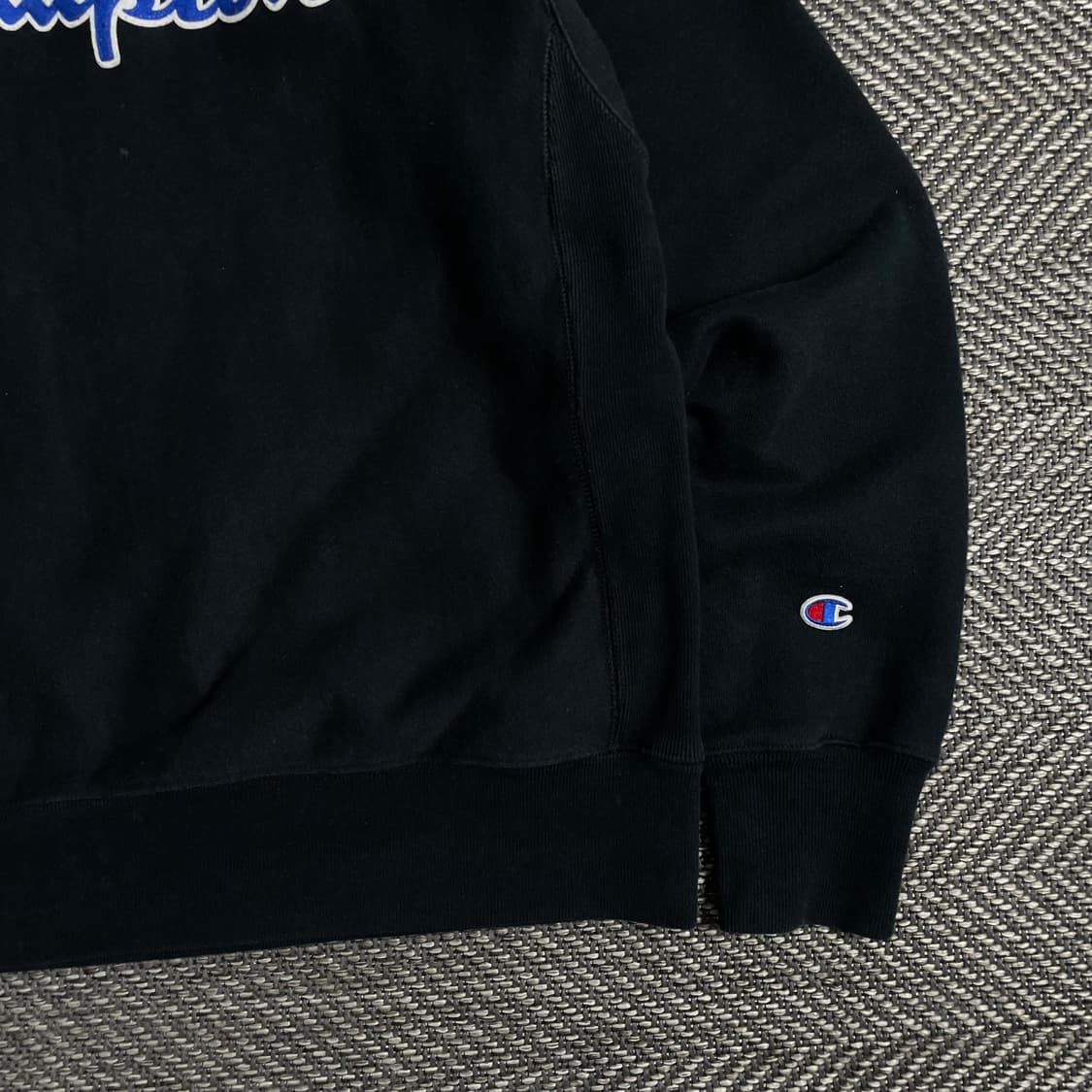 챔피온 리버스위브 빅로고 블랙 스웻 셔츠y 2933 상품이미지3