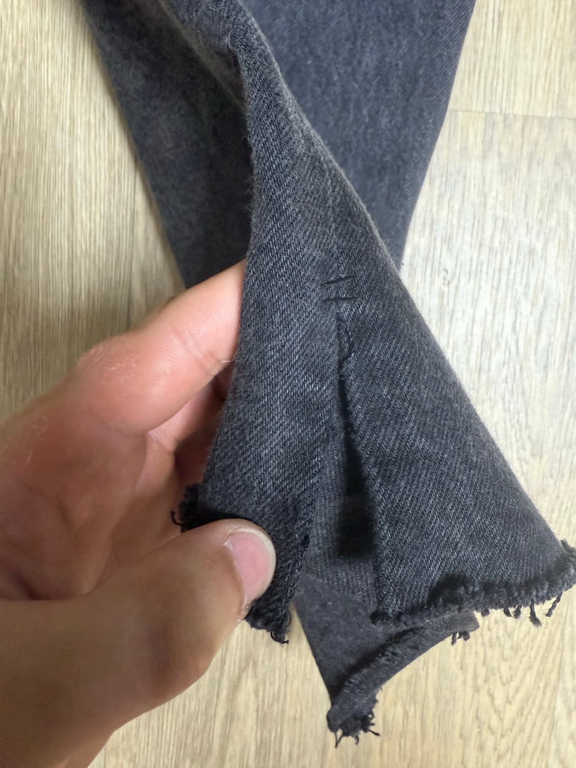 90s 미제 리바이스 501 흑청 데님팬츠 36x30 상품이미지2