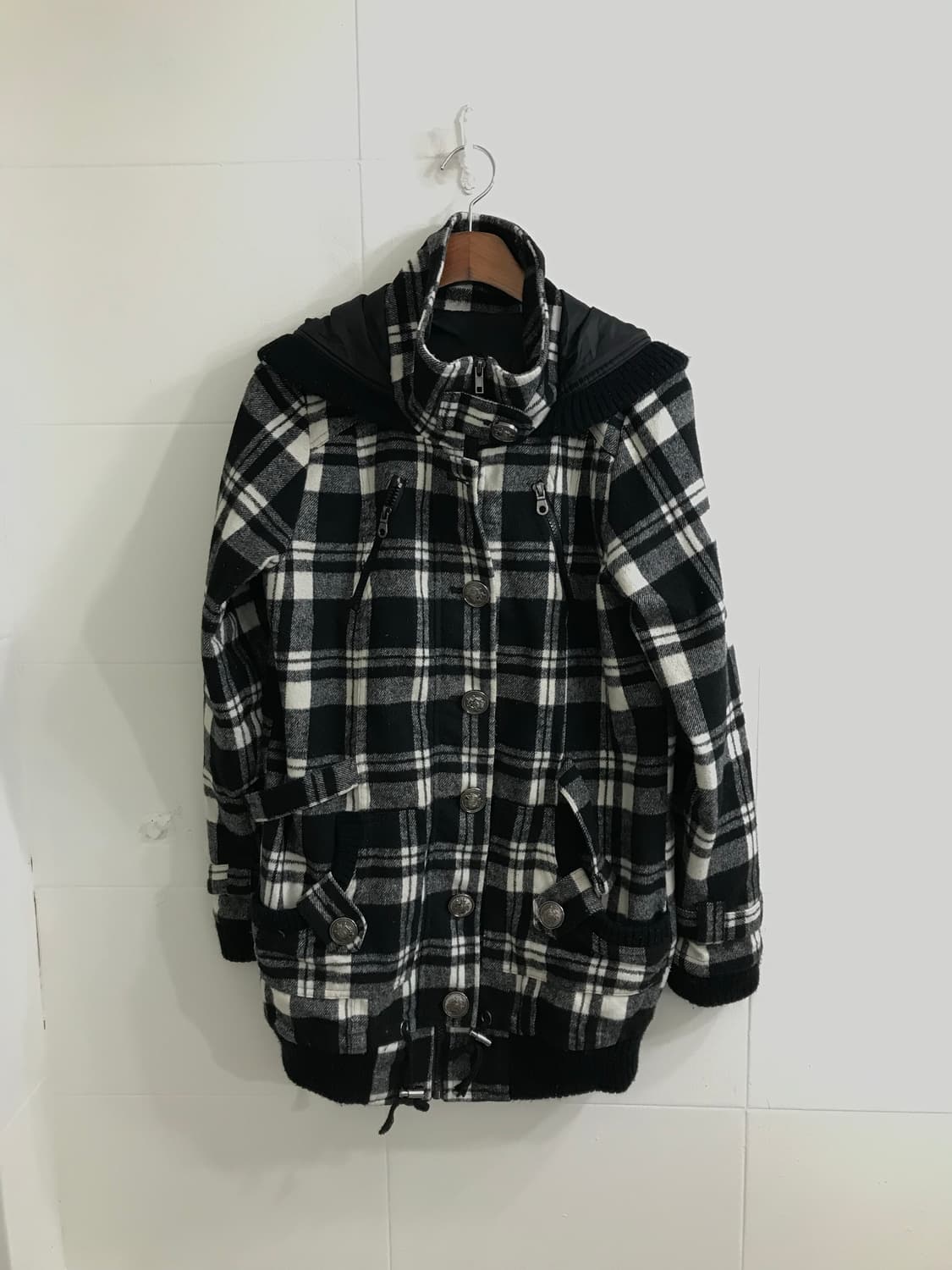 무채색 데일리 니혼진 펑크 러힙 코디세트 상품이미지4