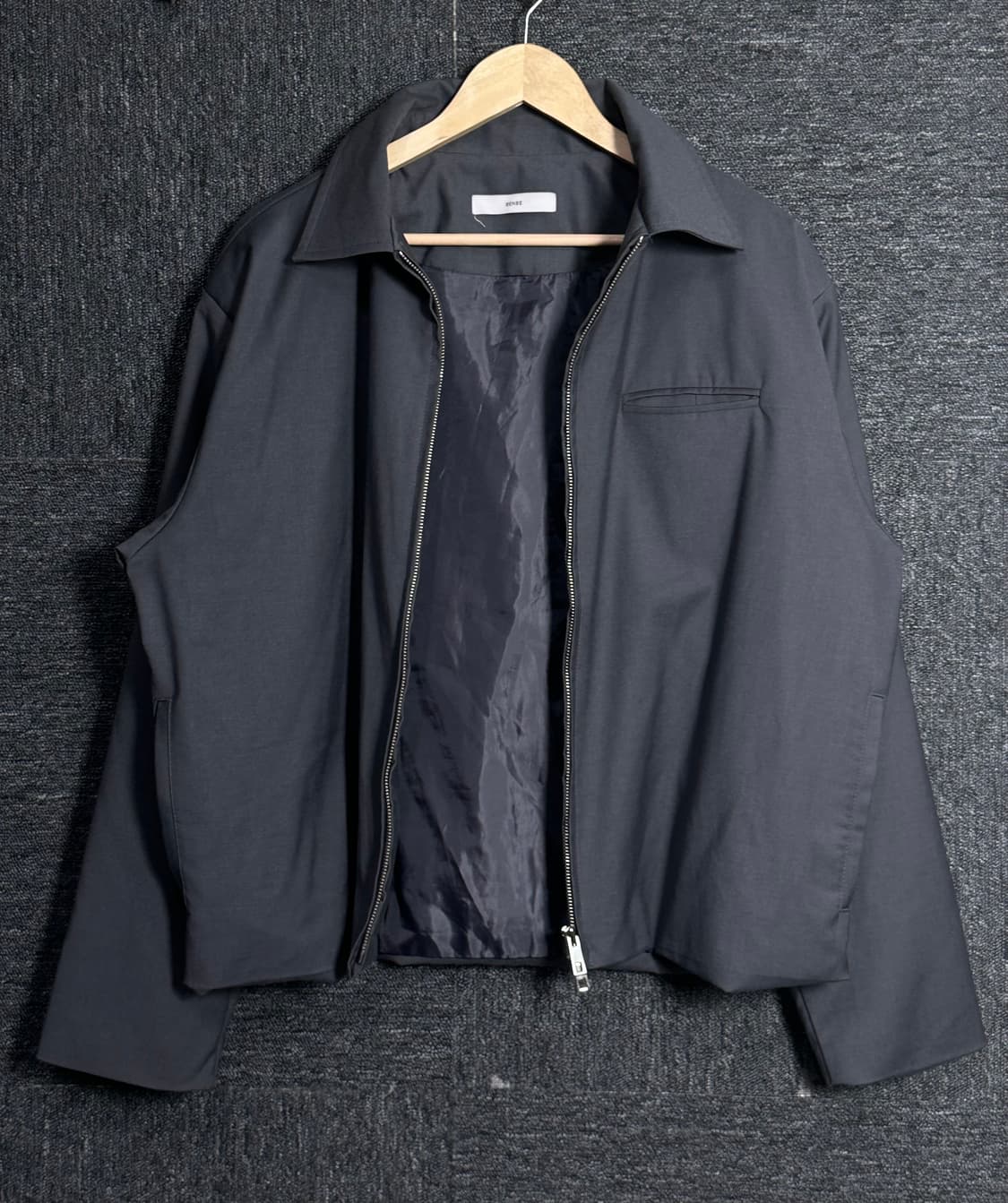 SENSE 블랙 블루종 자켓 상품이미지3