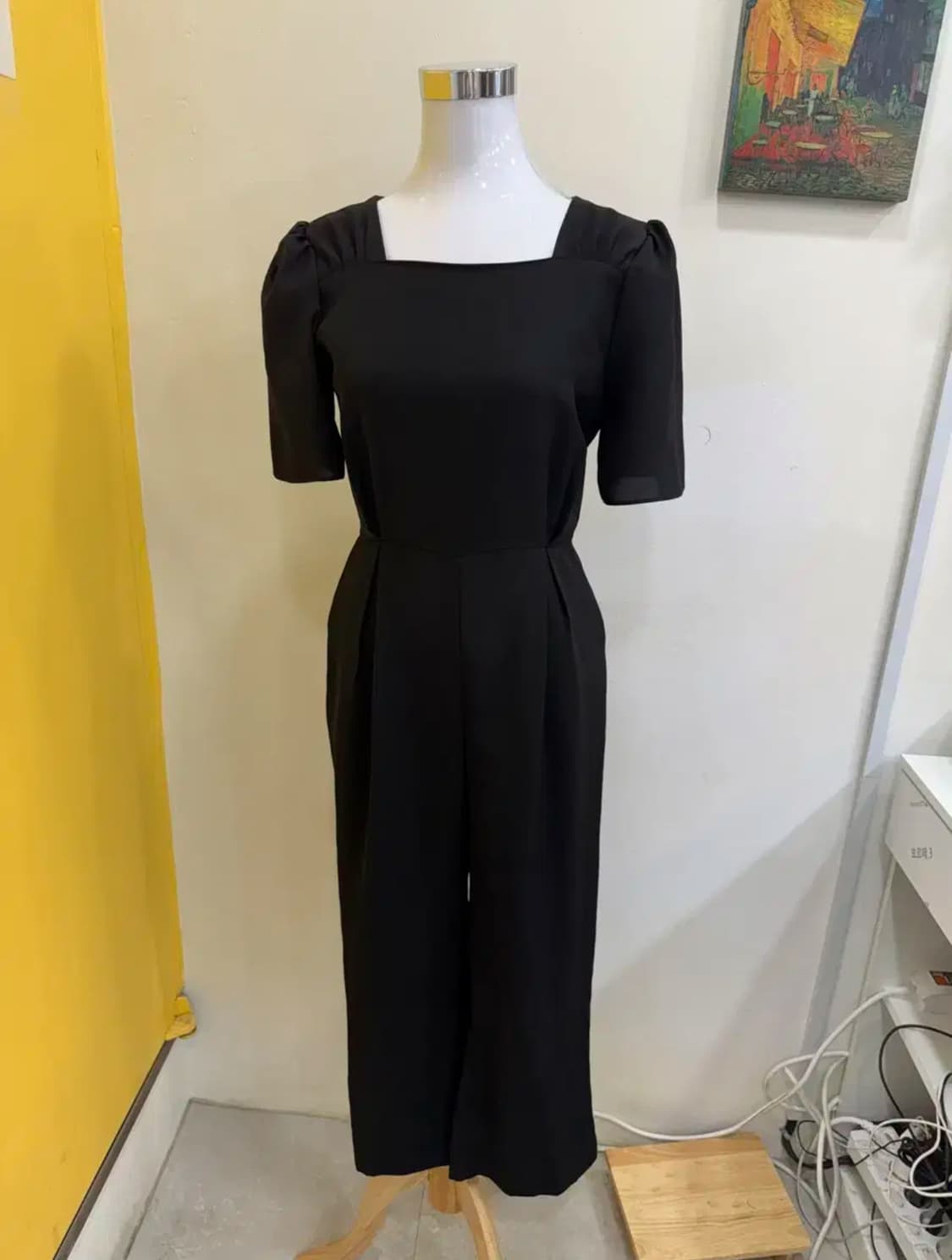 vtg 블랙 스퀘어넥 점프수트  상품이미지1