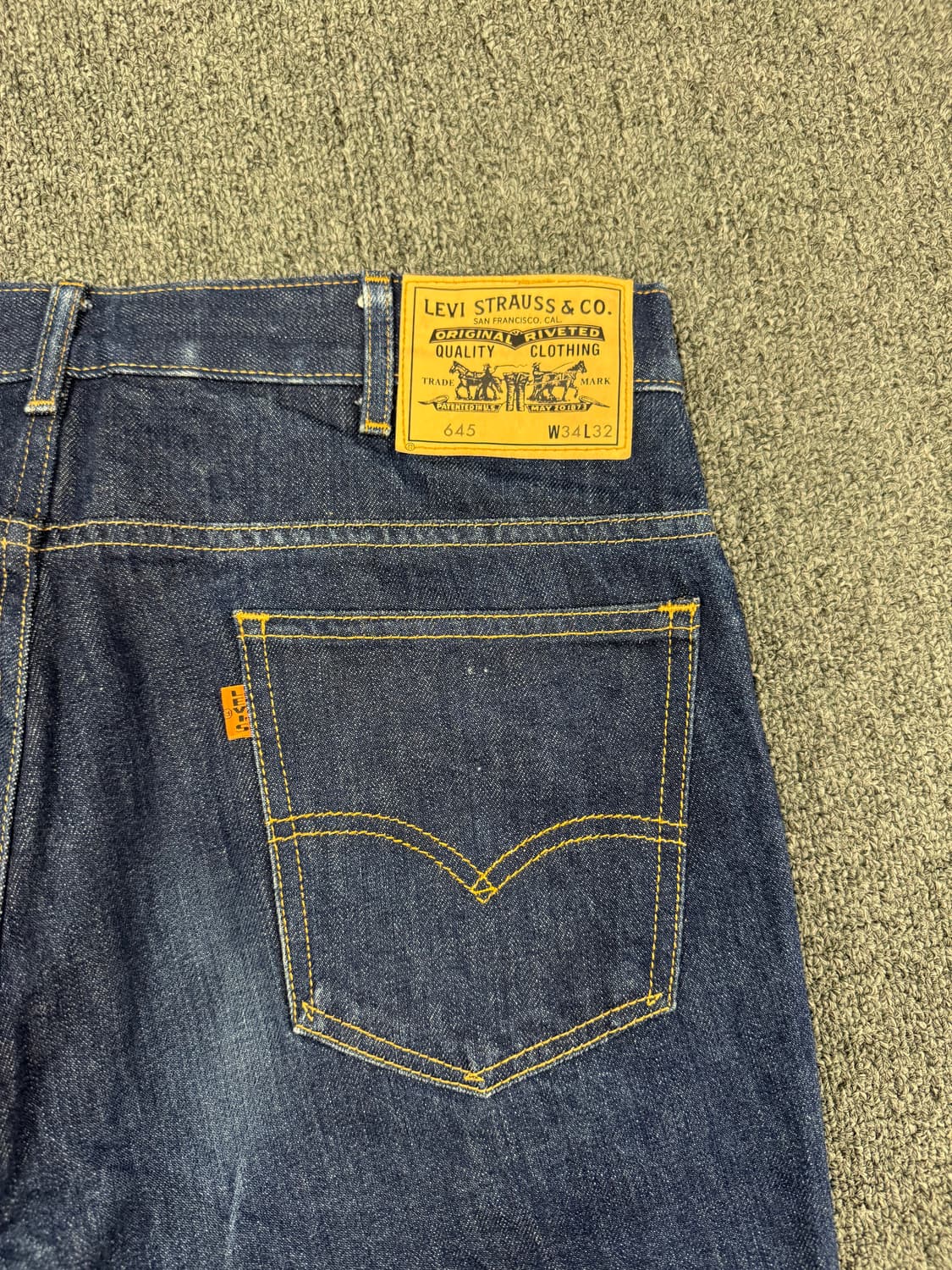 34)리바이스 빈티지 오렌지탭 645 데님팬츠 상품이미지7