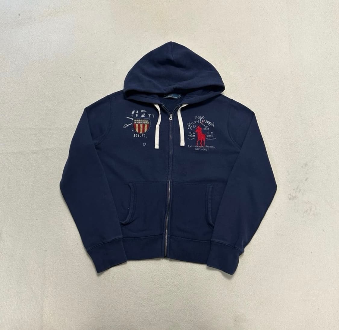 폴로 빅포니 네이비 후드집업 상품이미지1